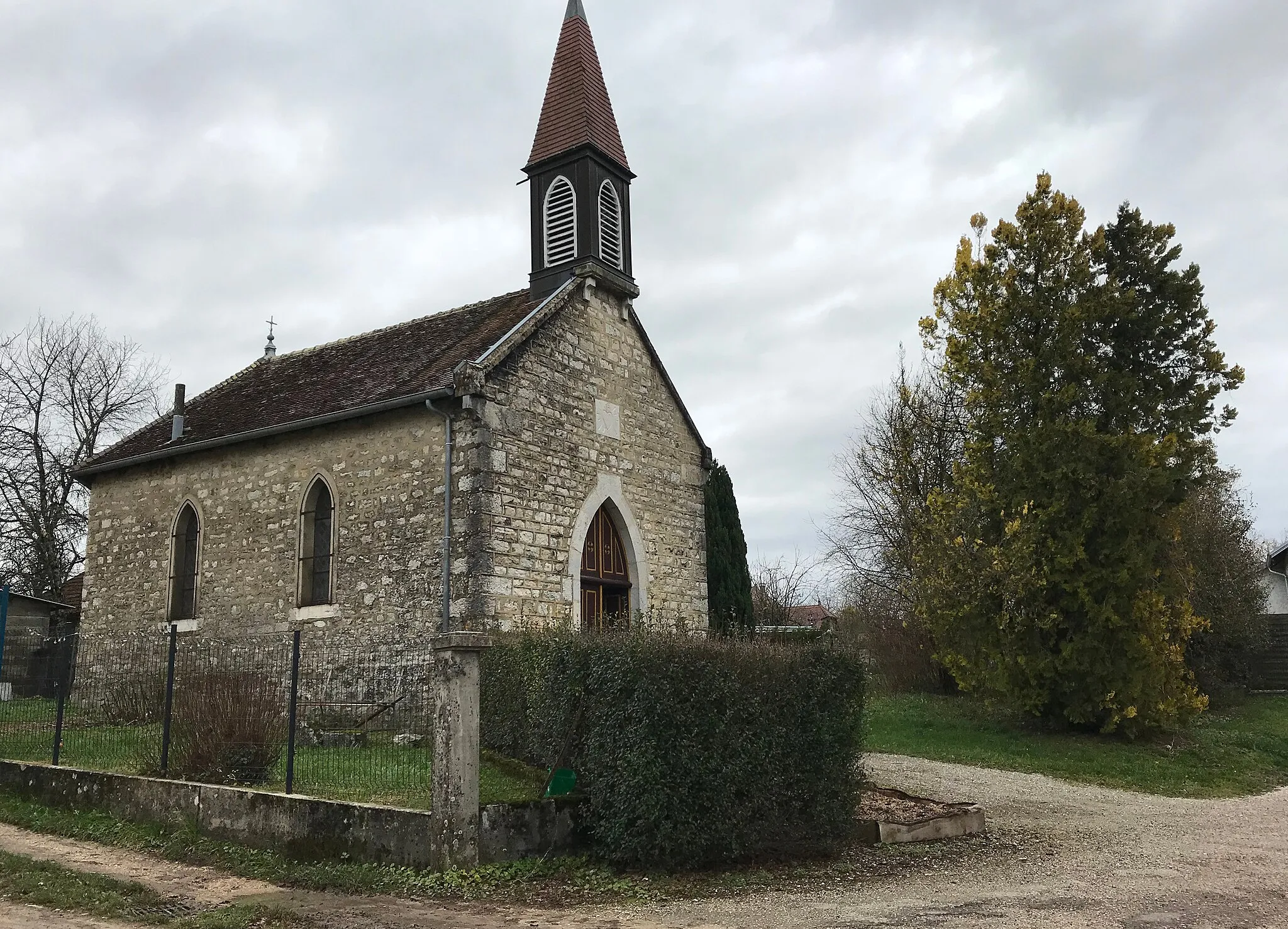 Photo showing: Chapelle du Sacré-Cœur d'Arc (Doubs) le 5 janvier 2018.