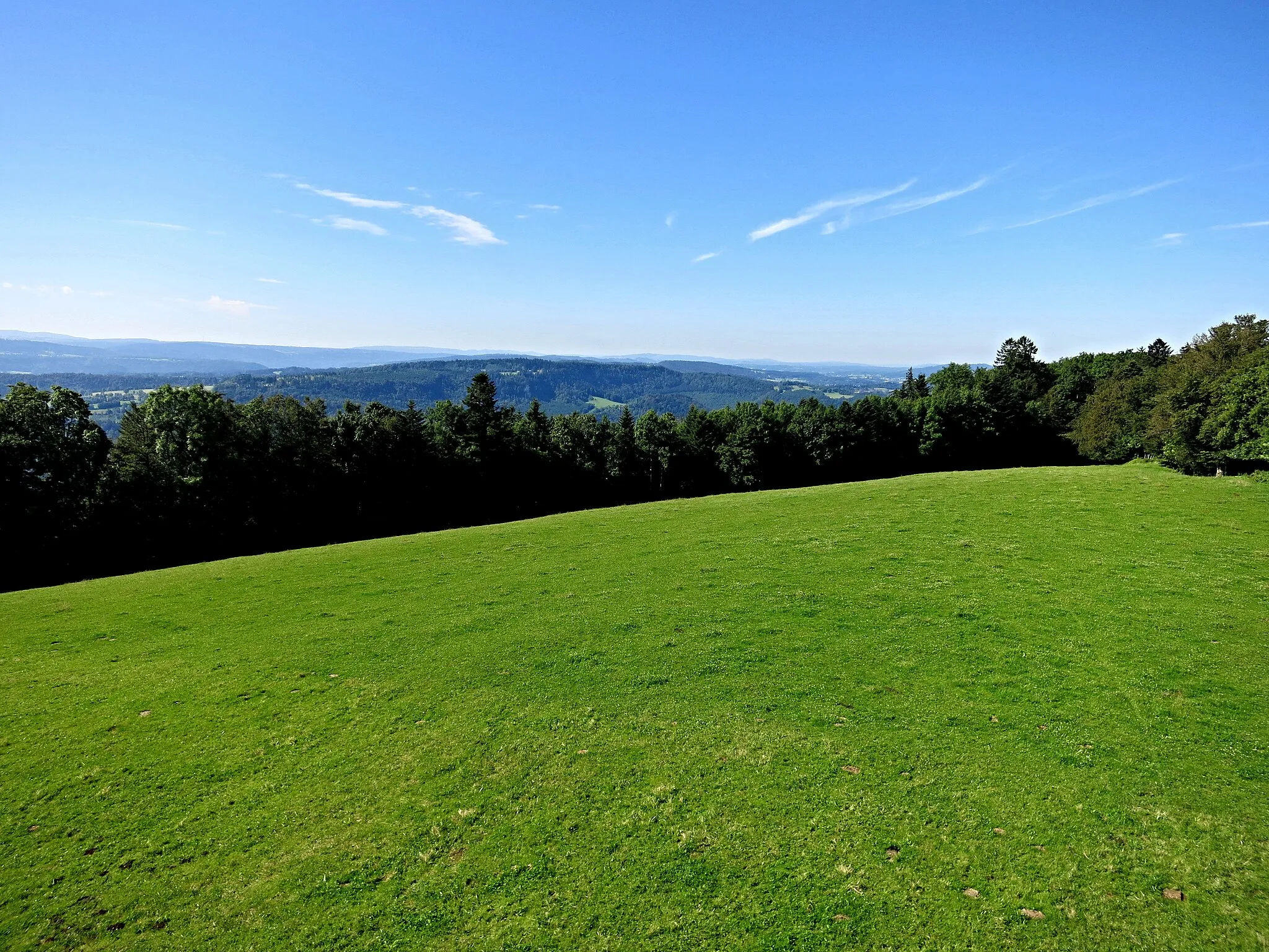 Photo showing: Aussicht vom Aussichtsturm Faux d'Enson Richtung Süd Westen