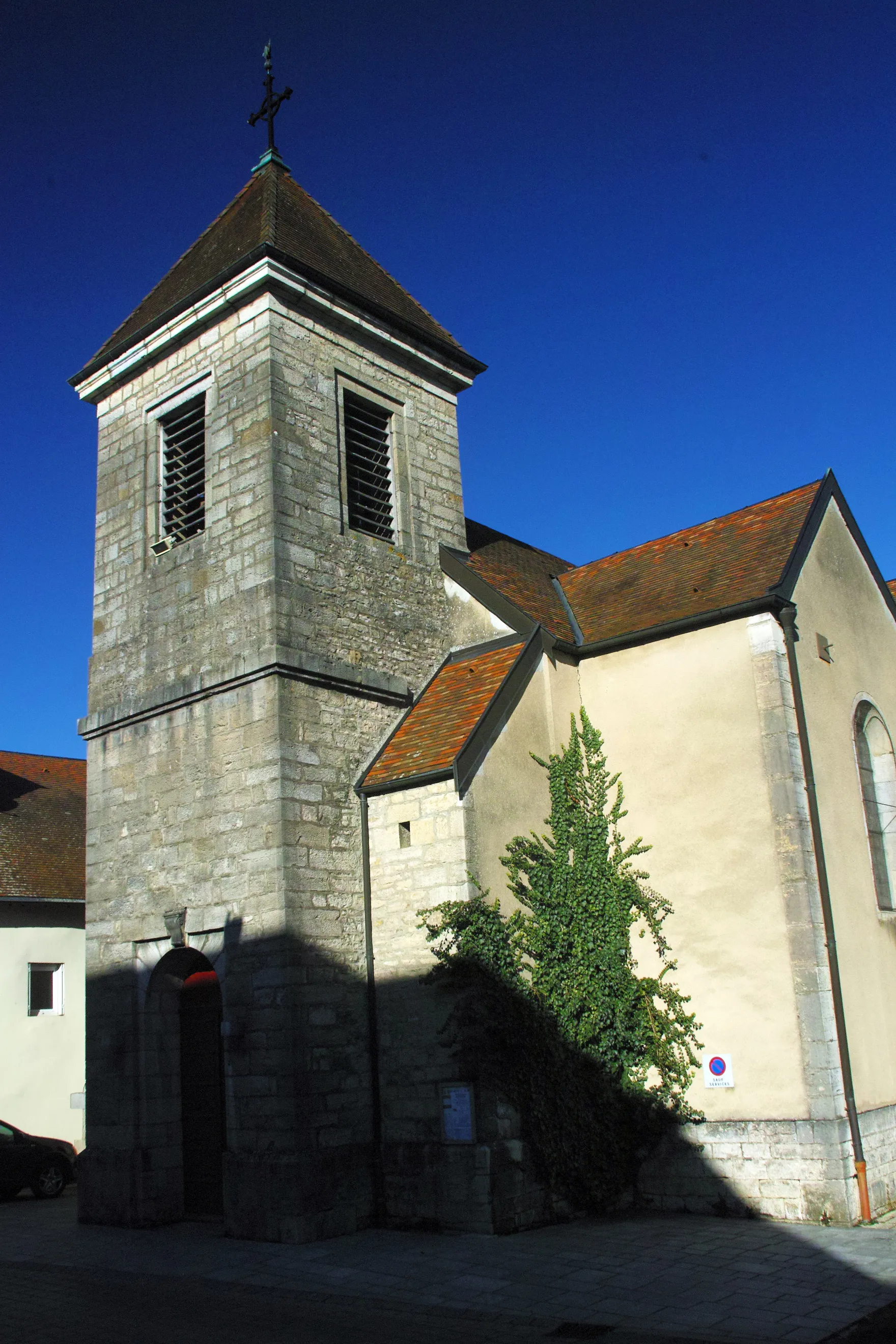 Photo showing: image montrant une photographie prise à Devecey ː l'Église Saint-Lazare