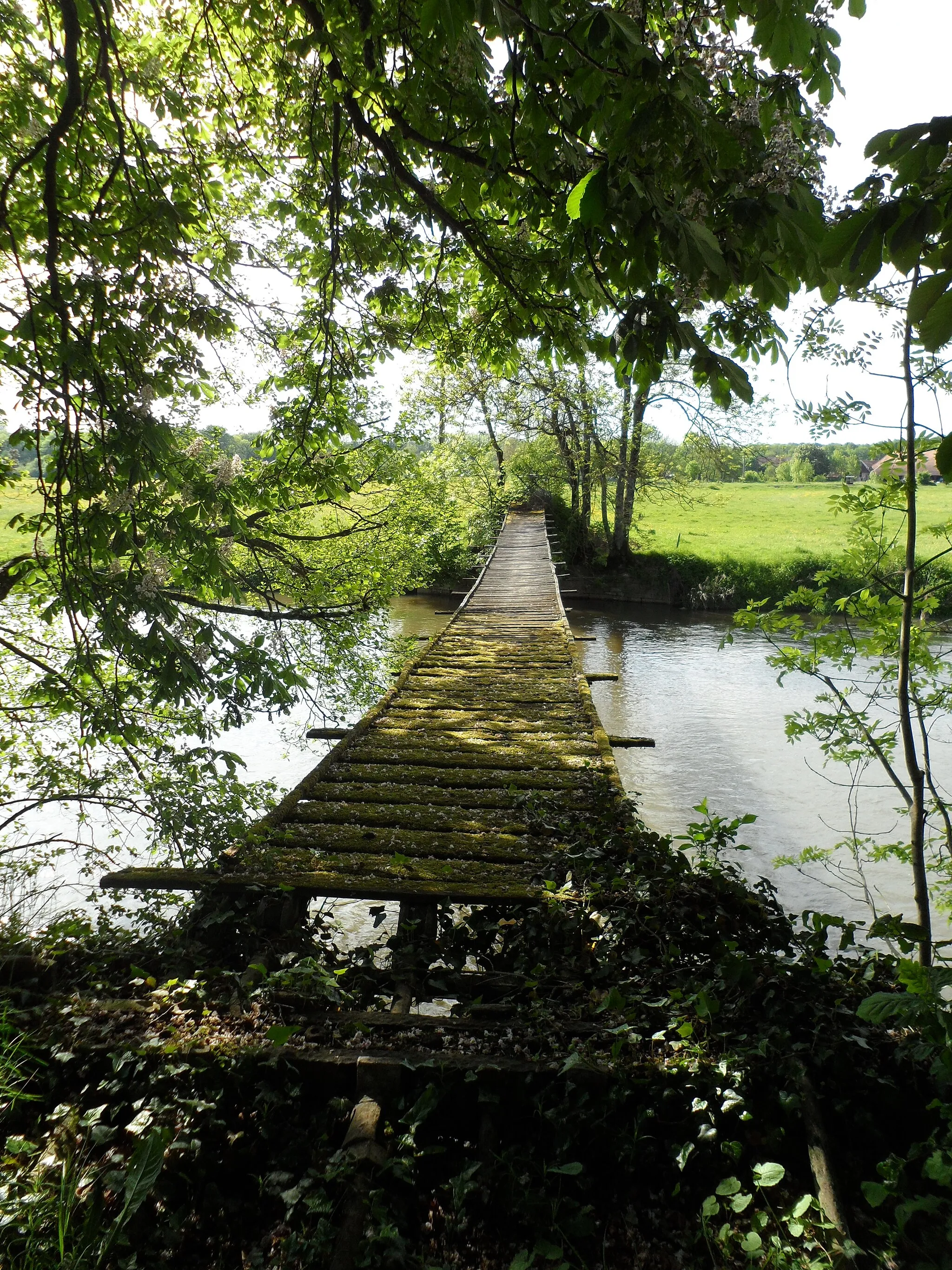 Photo showing: Pont Volant: passage de l'armée de bourbaki au Château de villersexel