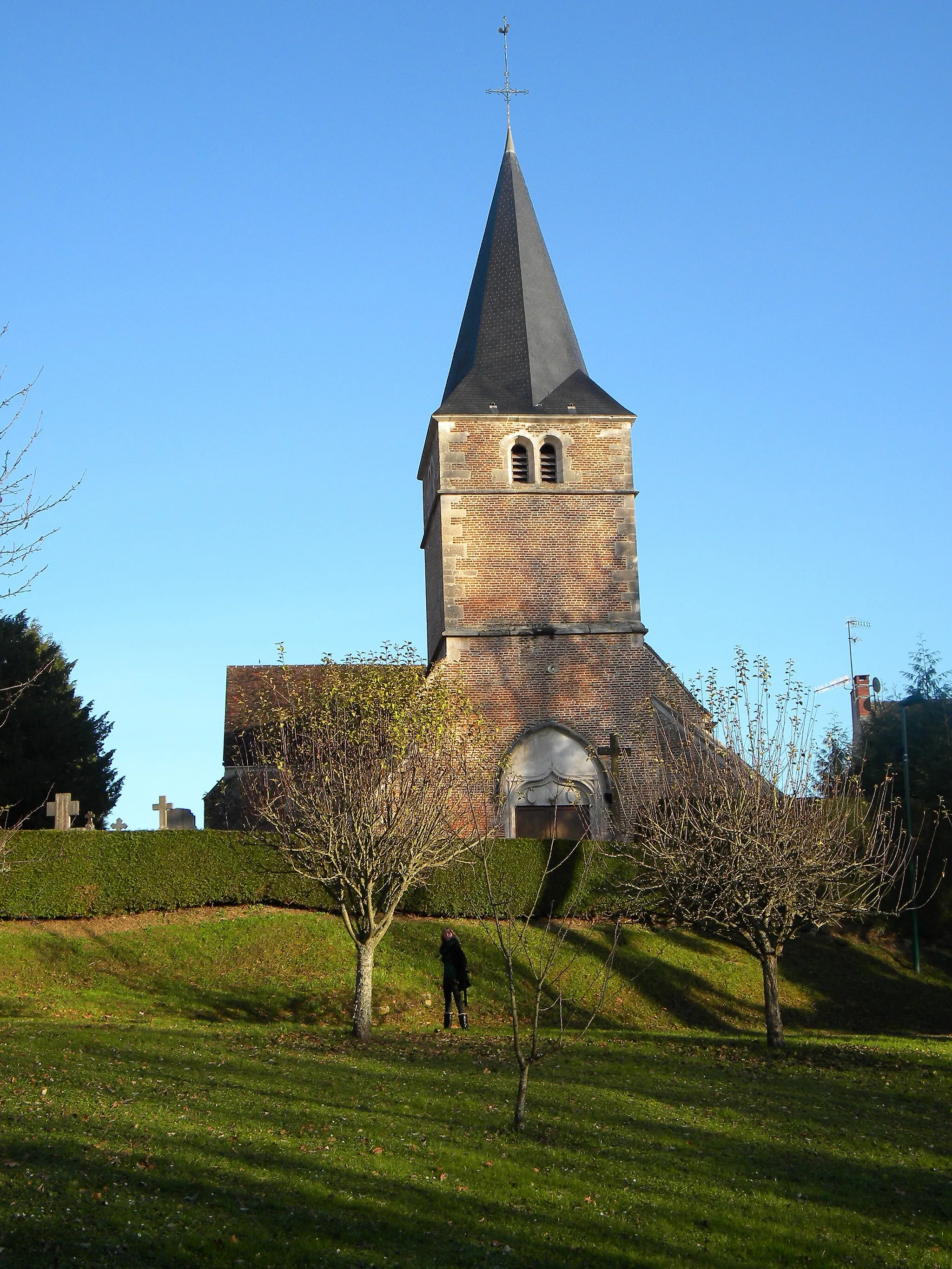 Photo showing: Preĝejo  de Auvillars-sur-Saône