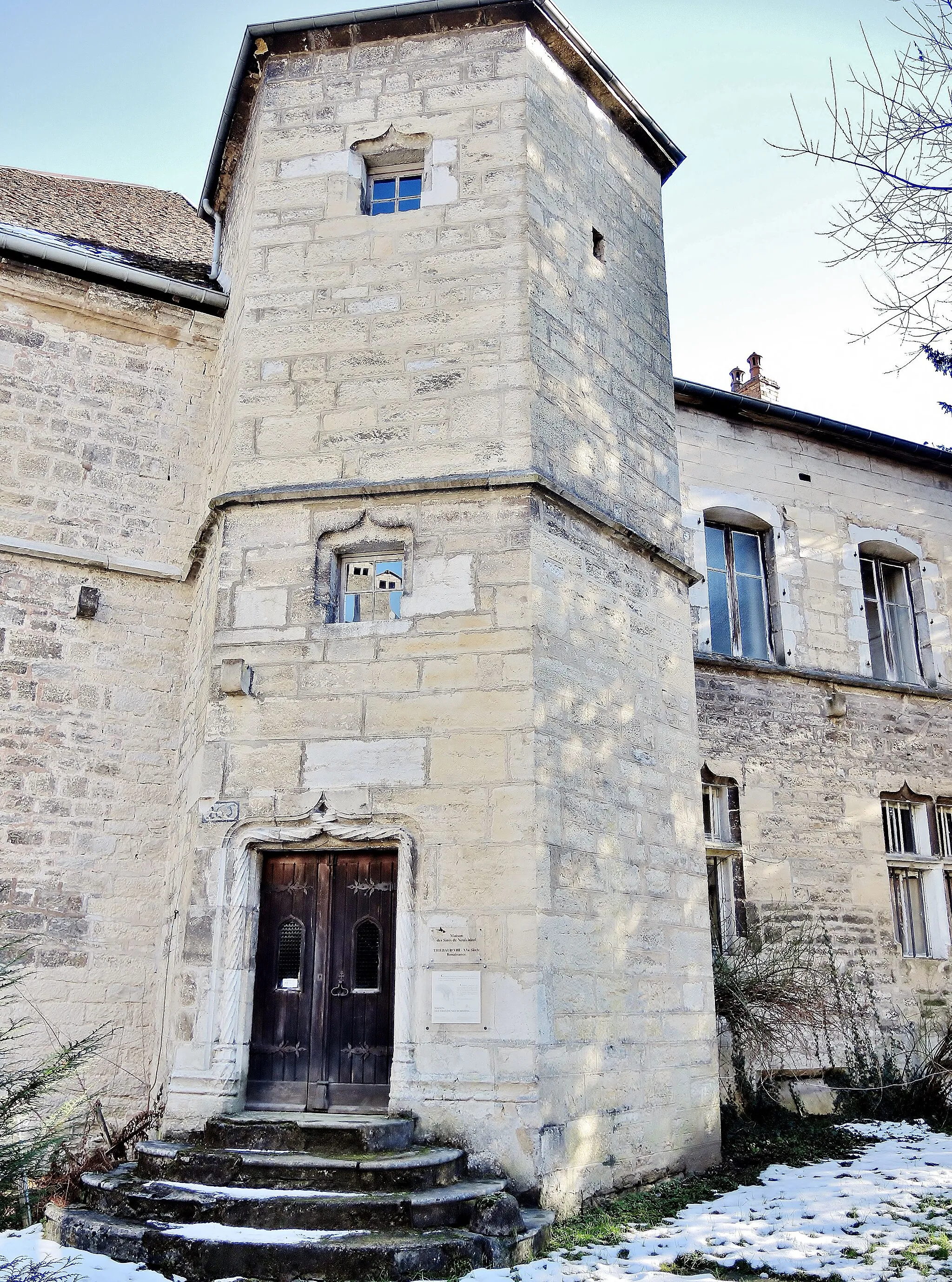 Photo showing: Maison des sires de Neuchâtel. Ville de Baume-les-Dames. Département du Doubs. France.