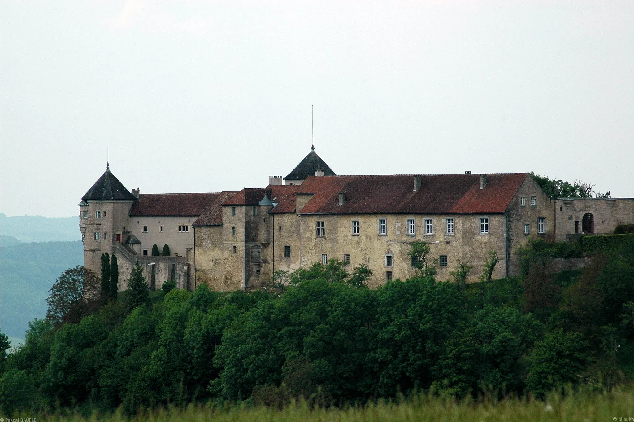 Photo showing: Vue du château de Belvoir (Doubs)