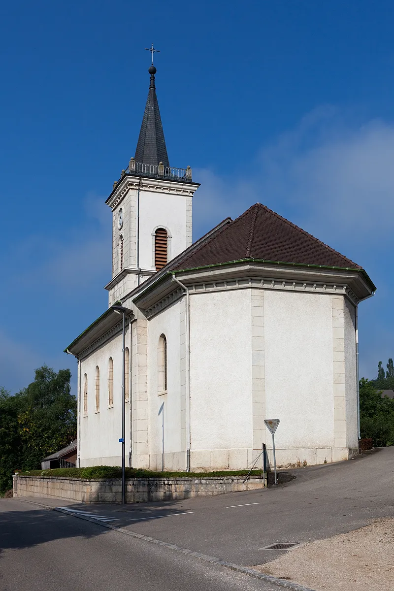 Photo showing: L'église Saint-Germain et Protais à Réclère (Haute-Ajoie, JU)
