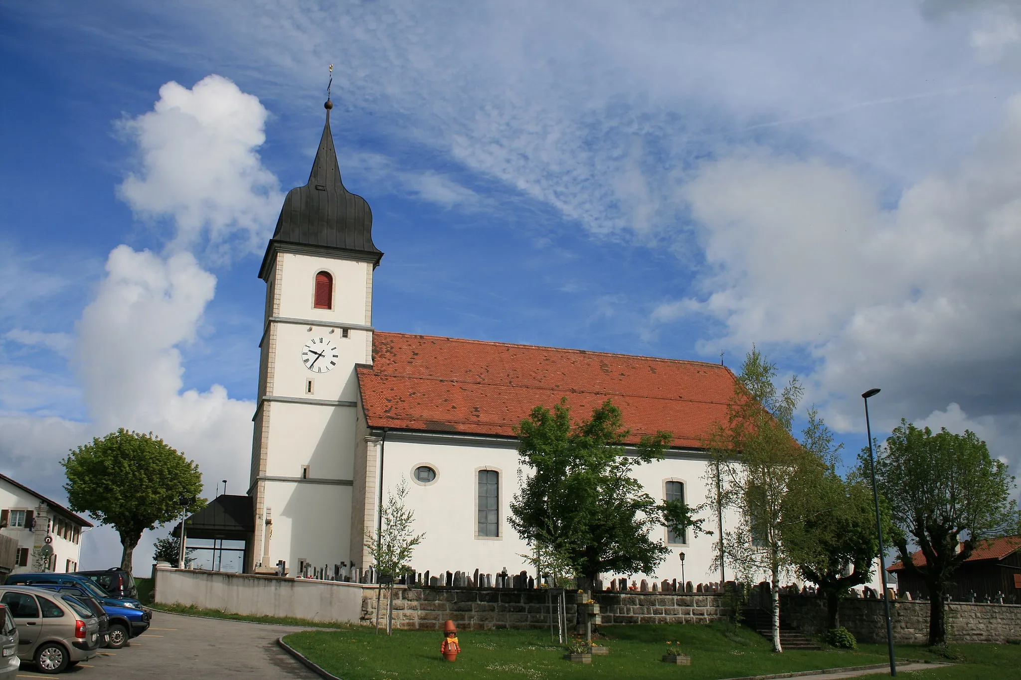 Photo showing: Church of Montfaucon JU, Switzerland
