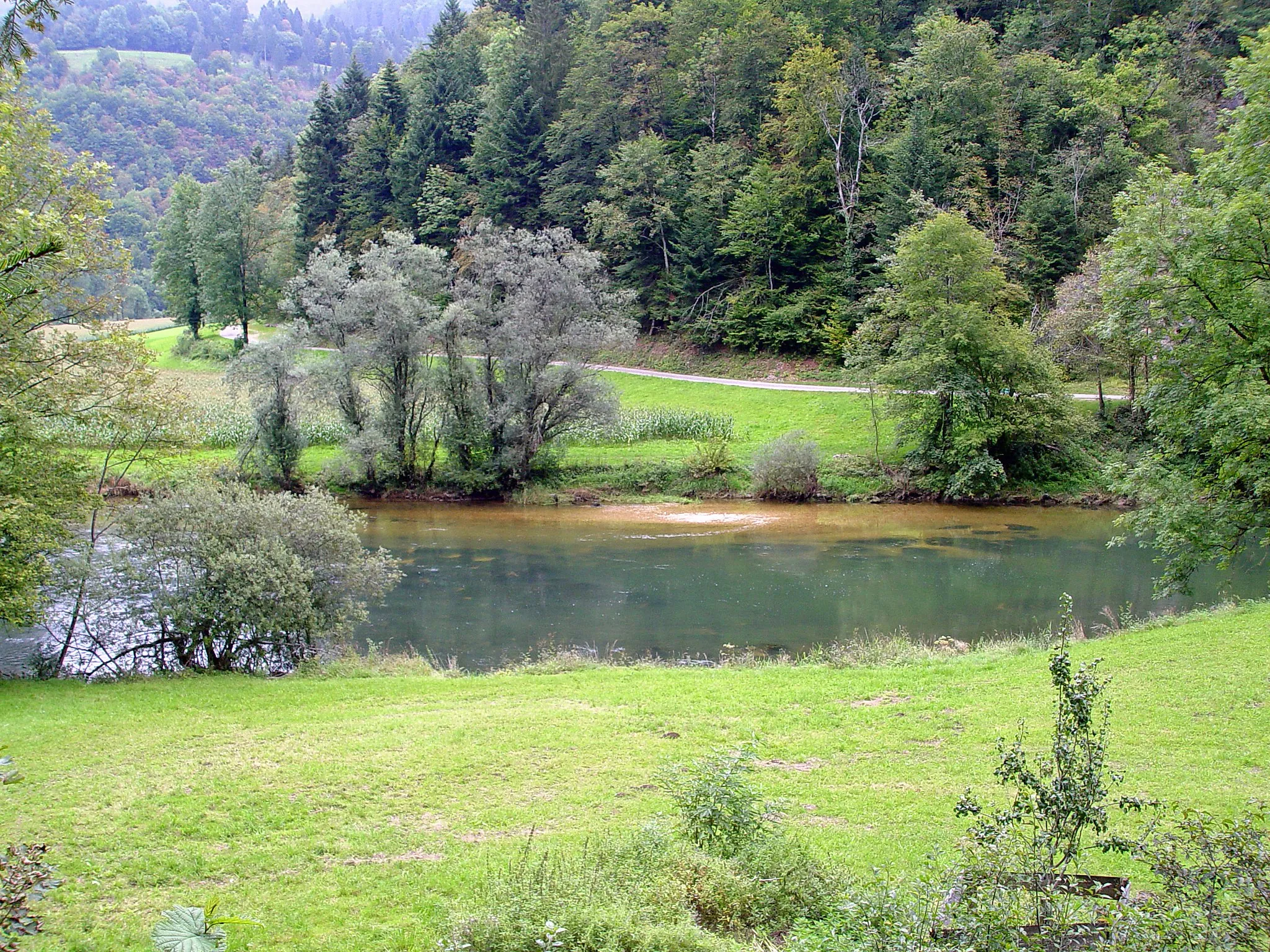 Photo showing: Lauf le Doubs bei Soubey