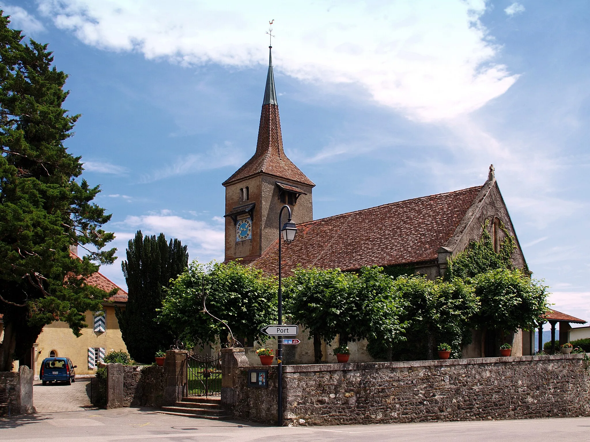 Photo showing: Concise (Suisse) - Église Saint Jean-Baptiste