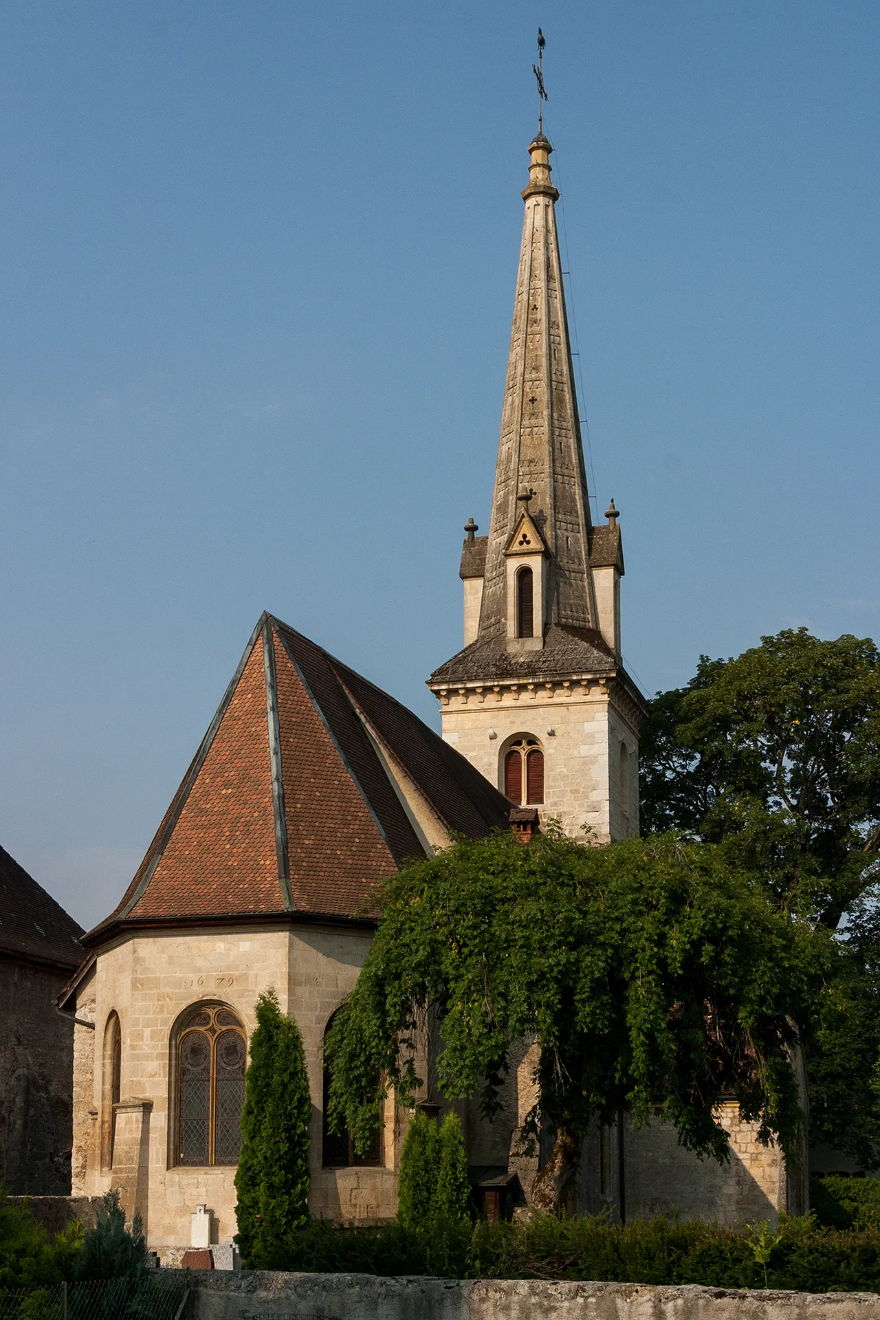Photo showing: Kirche von Môtiers (NE)