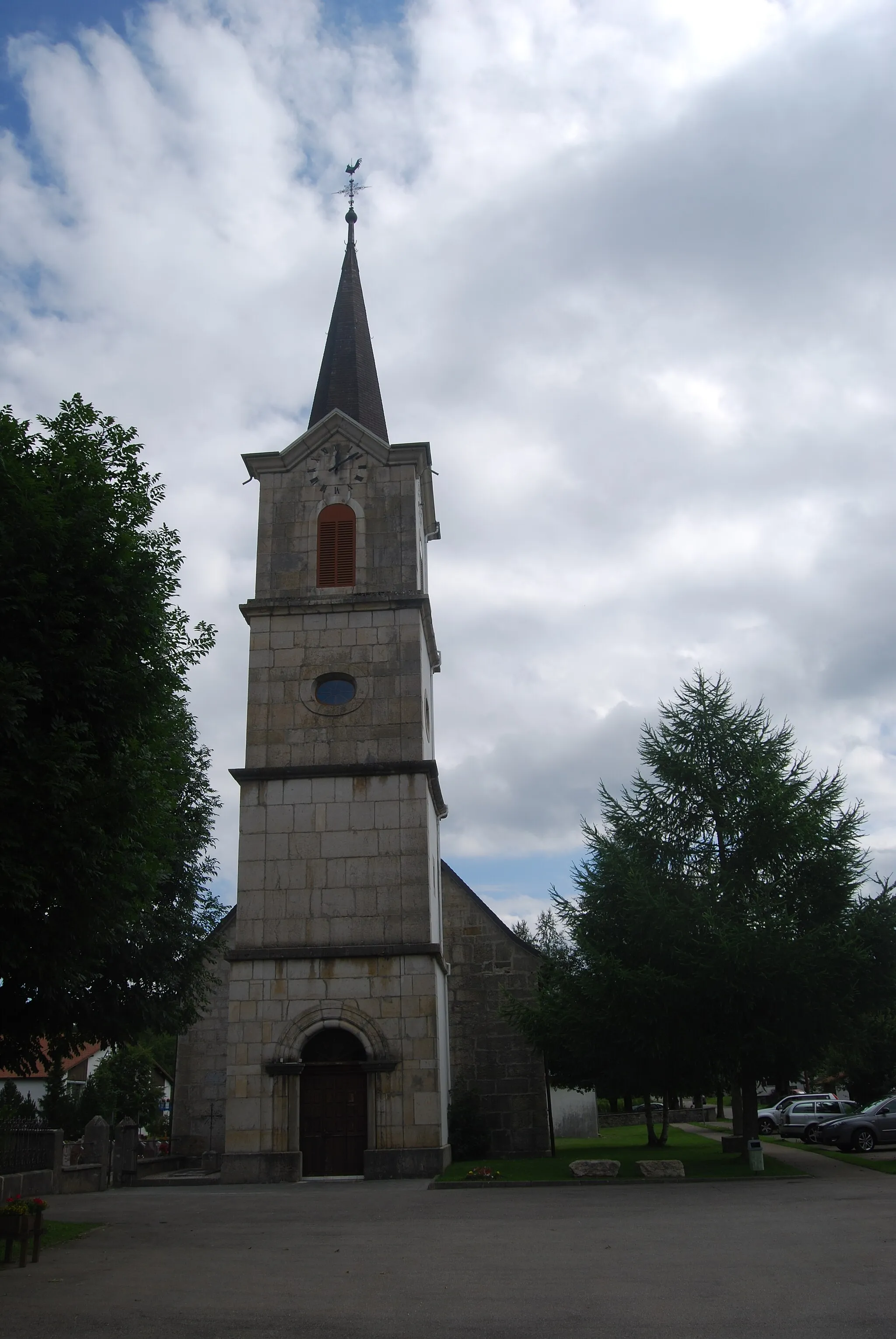 Photo showing: Church of Lajoux, canton of Jura, Switzerland