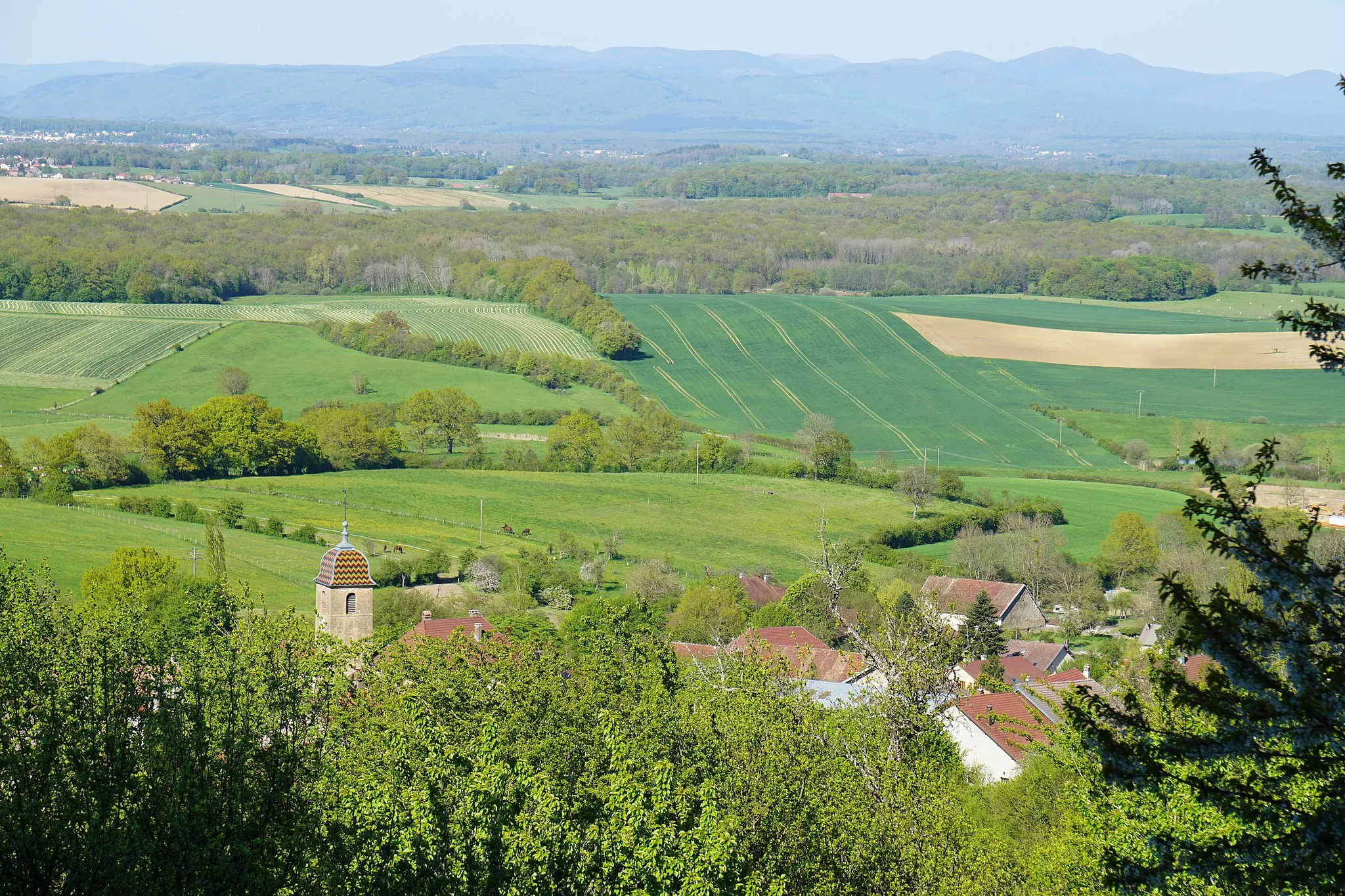 Photo showing: Vue générale d'Arpenans.