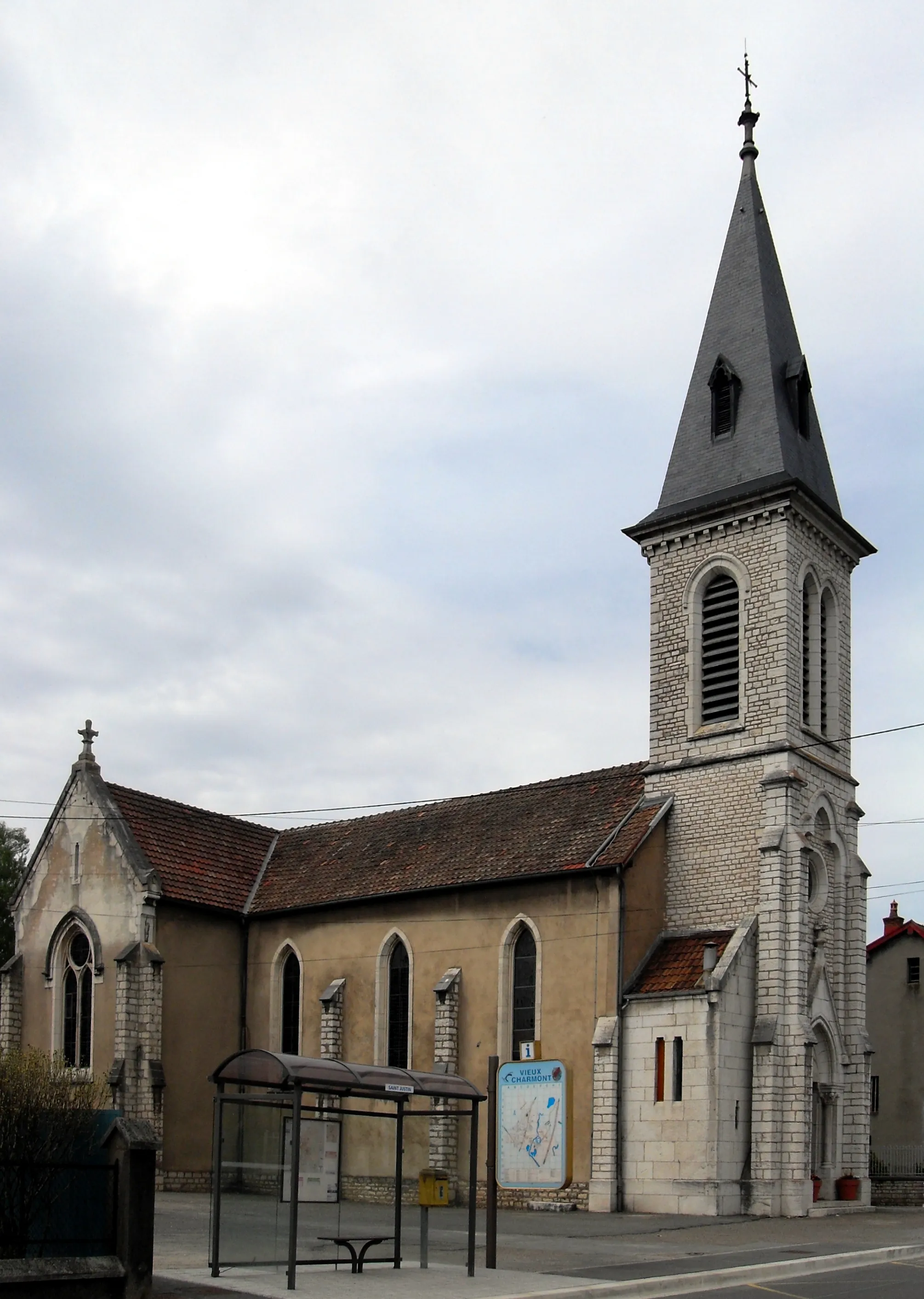Photo showing: L'église Saint-Justin à Vieux-Charmont