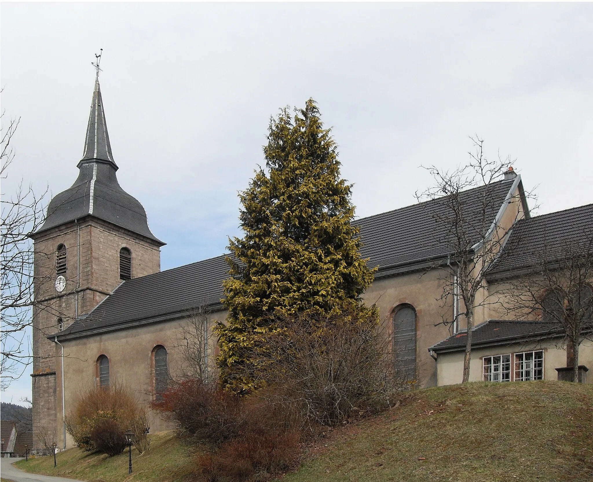 Photo showing: L'église Saint-Georges à Rougegoutte, côté sud-ouest