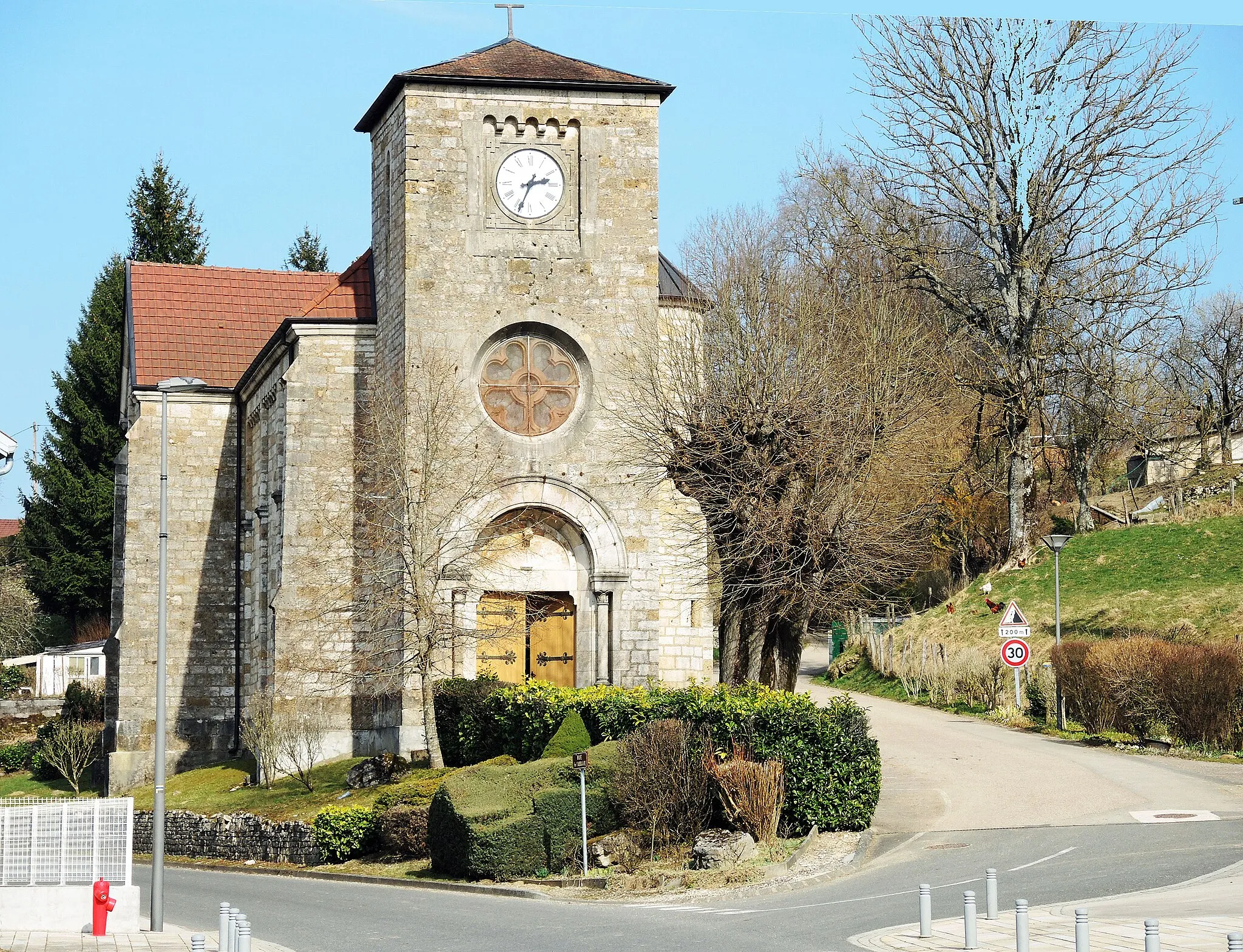 Photo showing: Eglise d'Appenans. Département du Doubs.