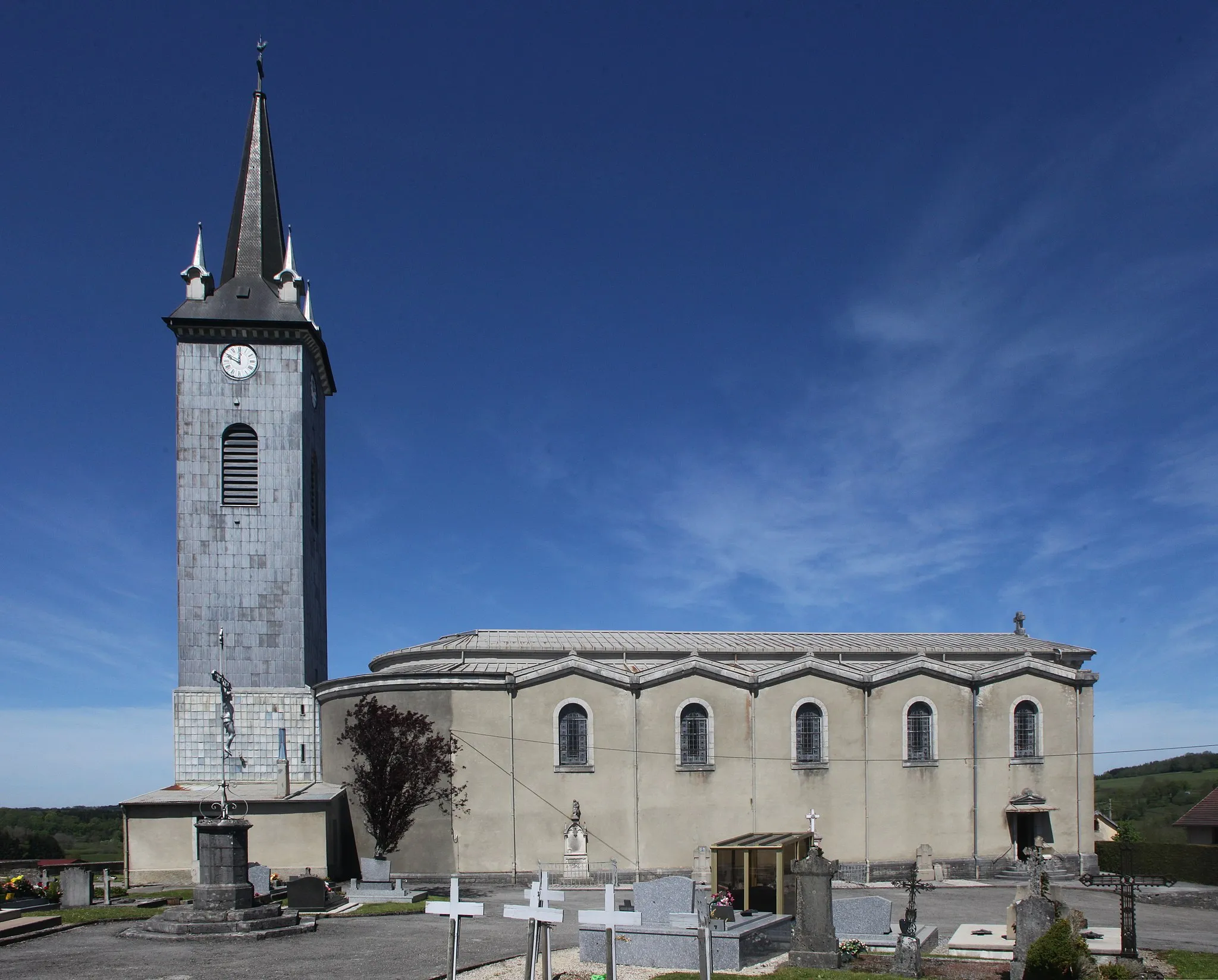 Photo showing: Église d'Arc-sous-Montenot (Doubs).