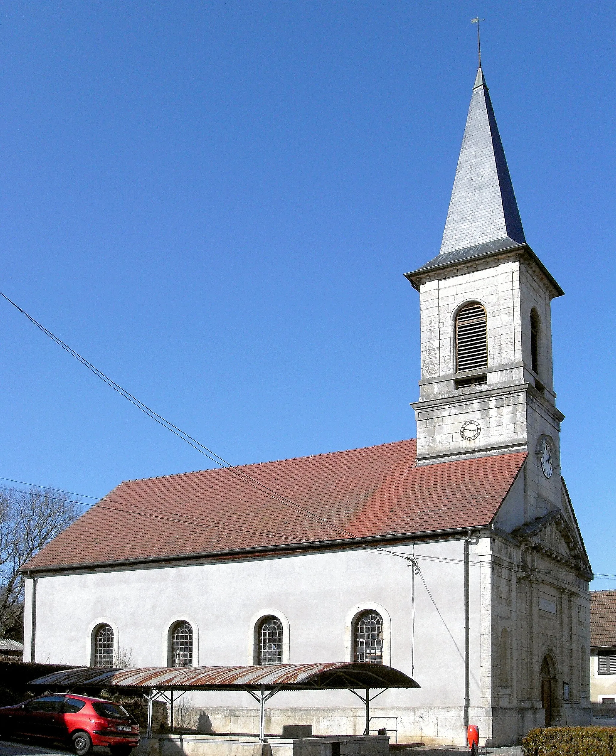 Photo showing: Le Temple luthérien à Badevel