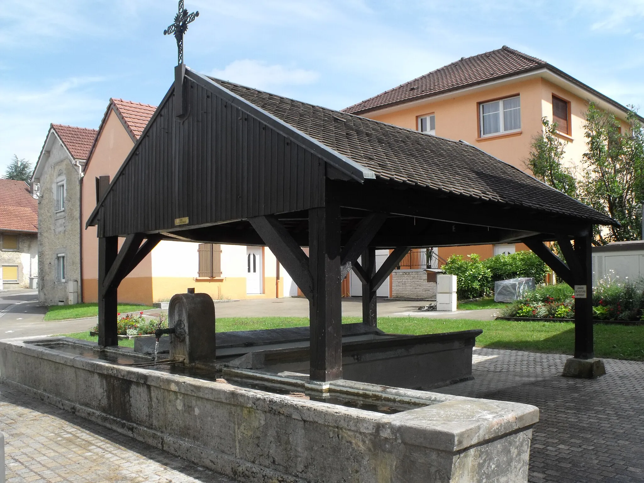 Photo showing: Fontaine à Berche, Doubs, France