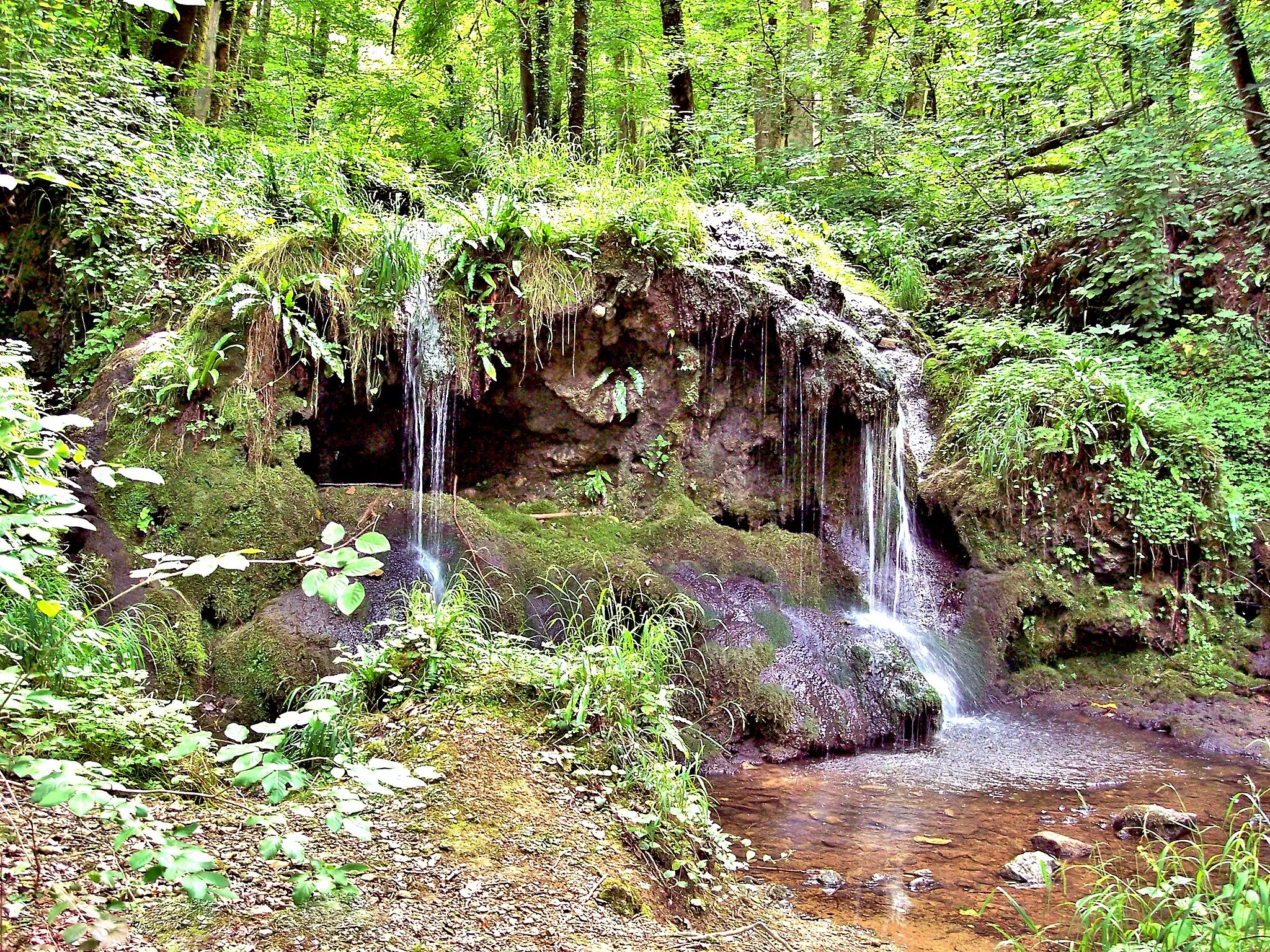 Photo showing: Cascade de la Creuse avec sa tuffière. Blamont. Doubs