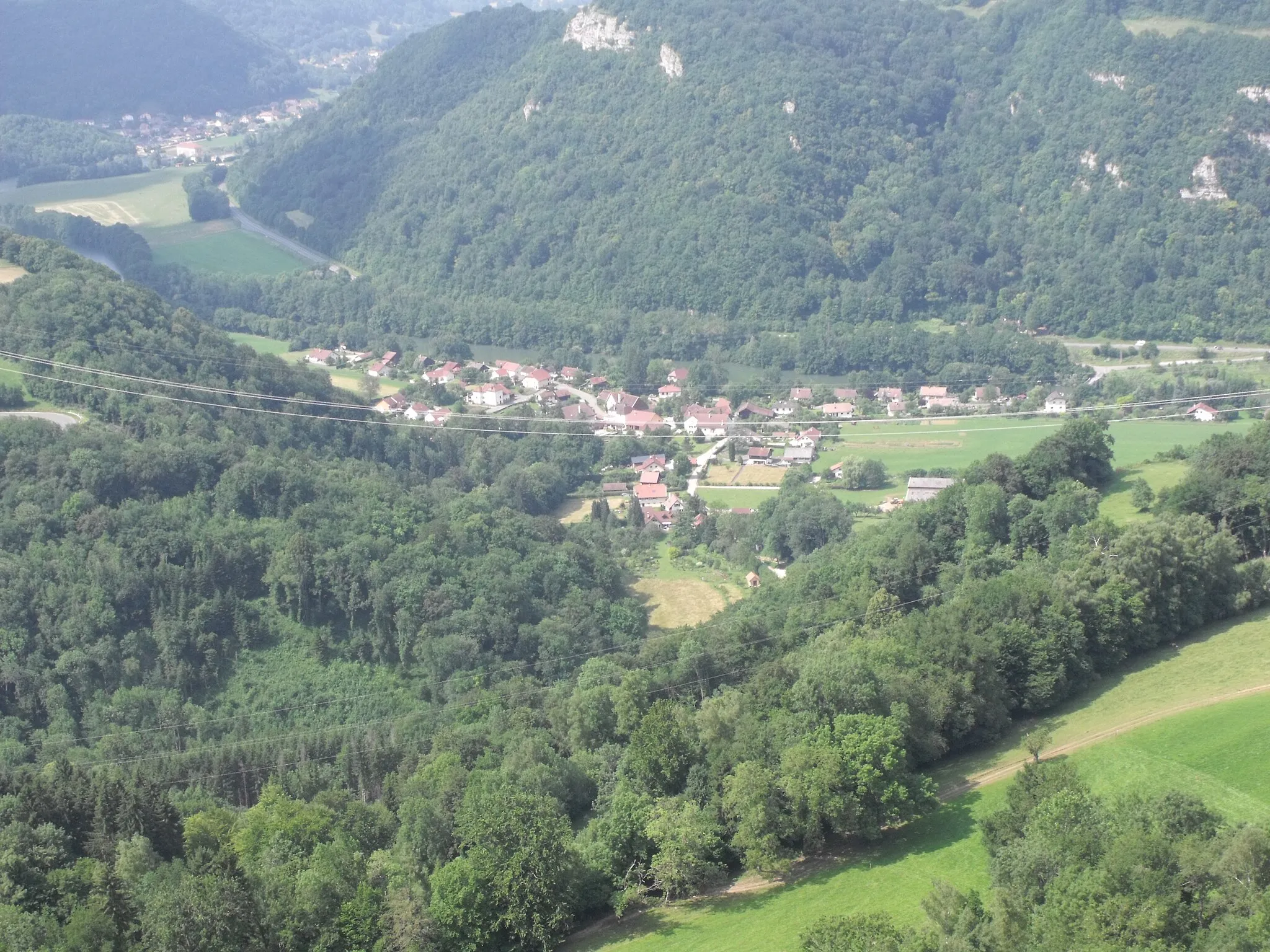 Photo showing: Panorame du village de Bief, Doubs, France