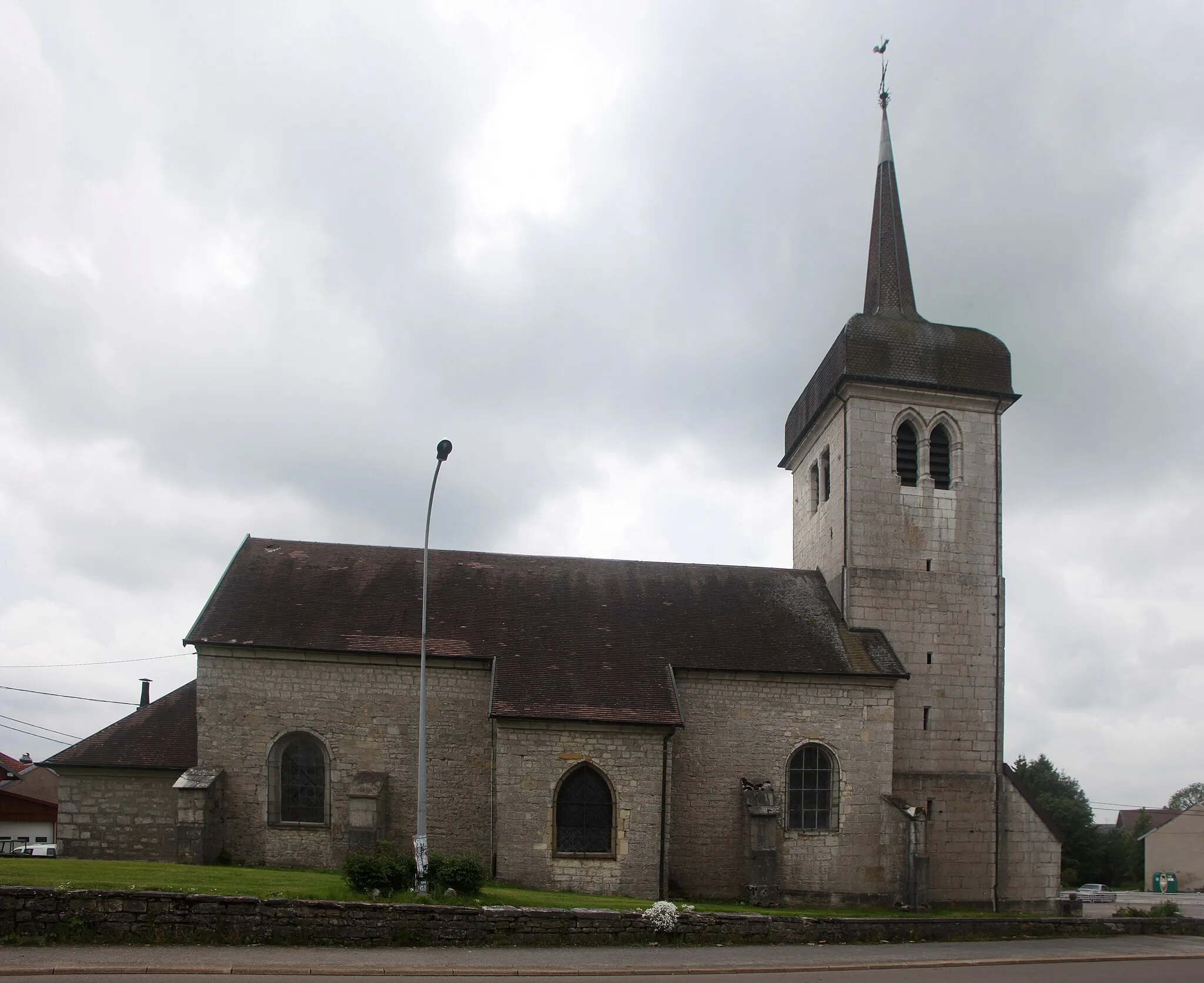 Photo showing: Église de Dompierre-les-Tilleuls (Doubs).