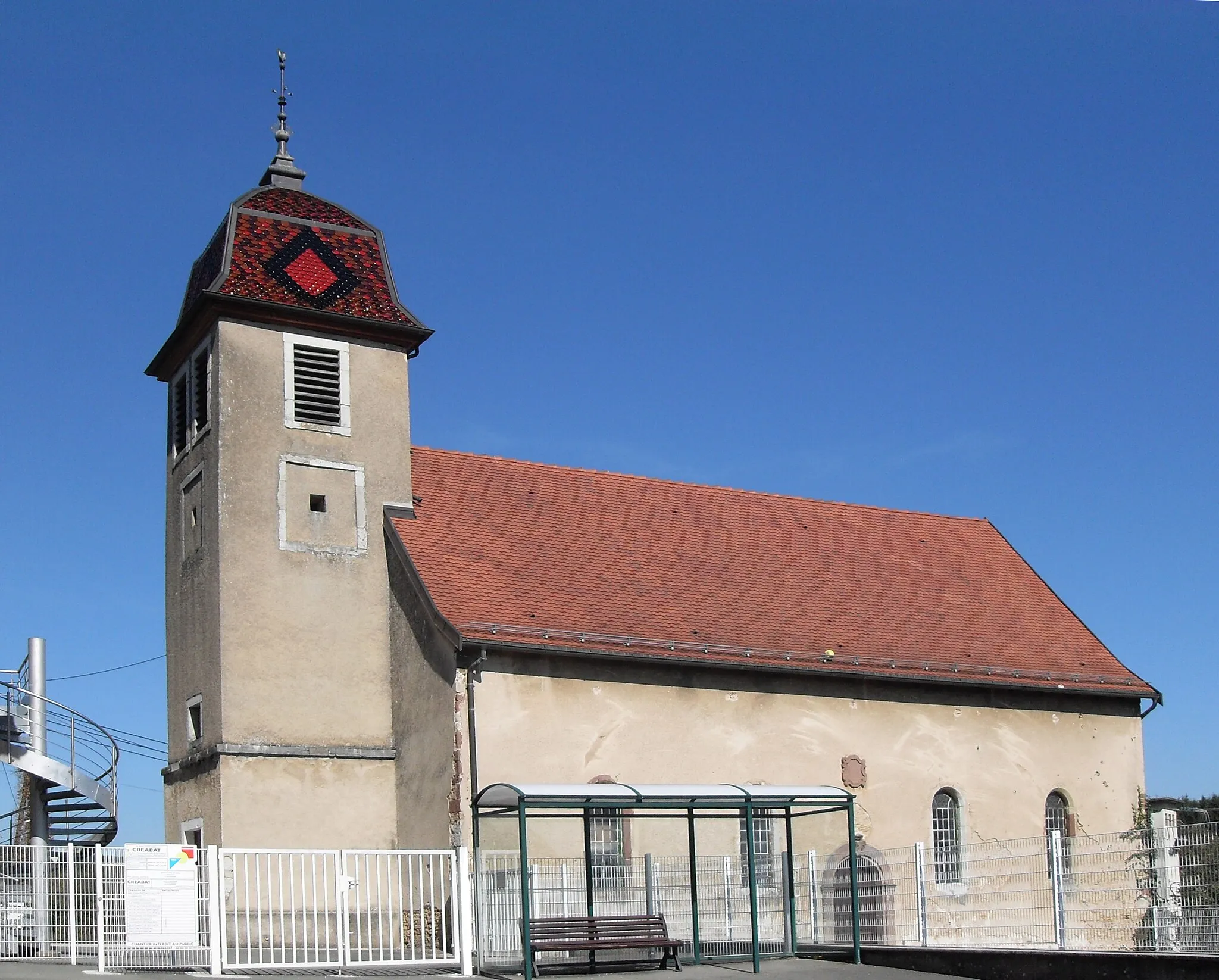 Photo showing: Le temple Protestant à Désandans