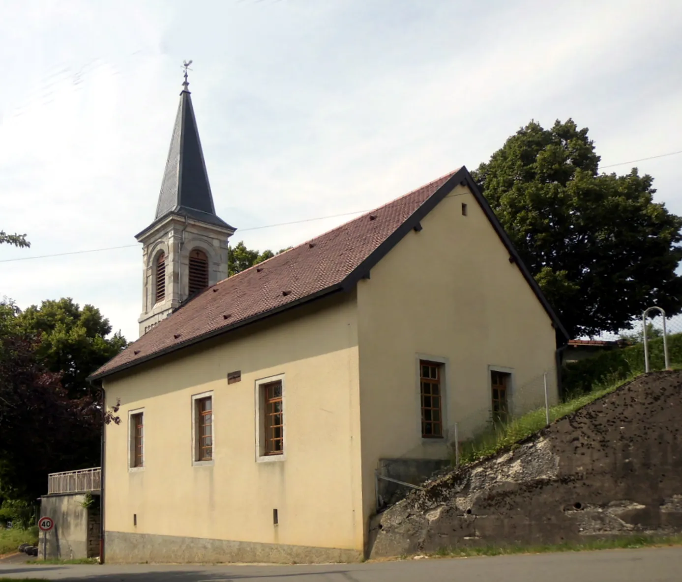 Photo showing: L'église luthérienne d'Écurcey