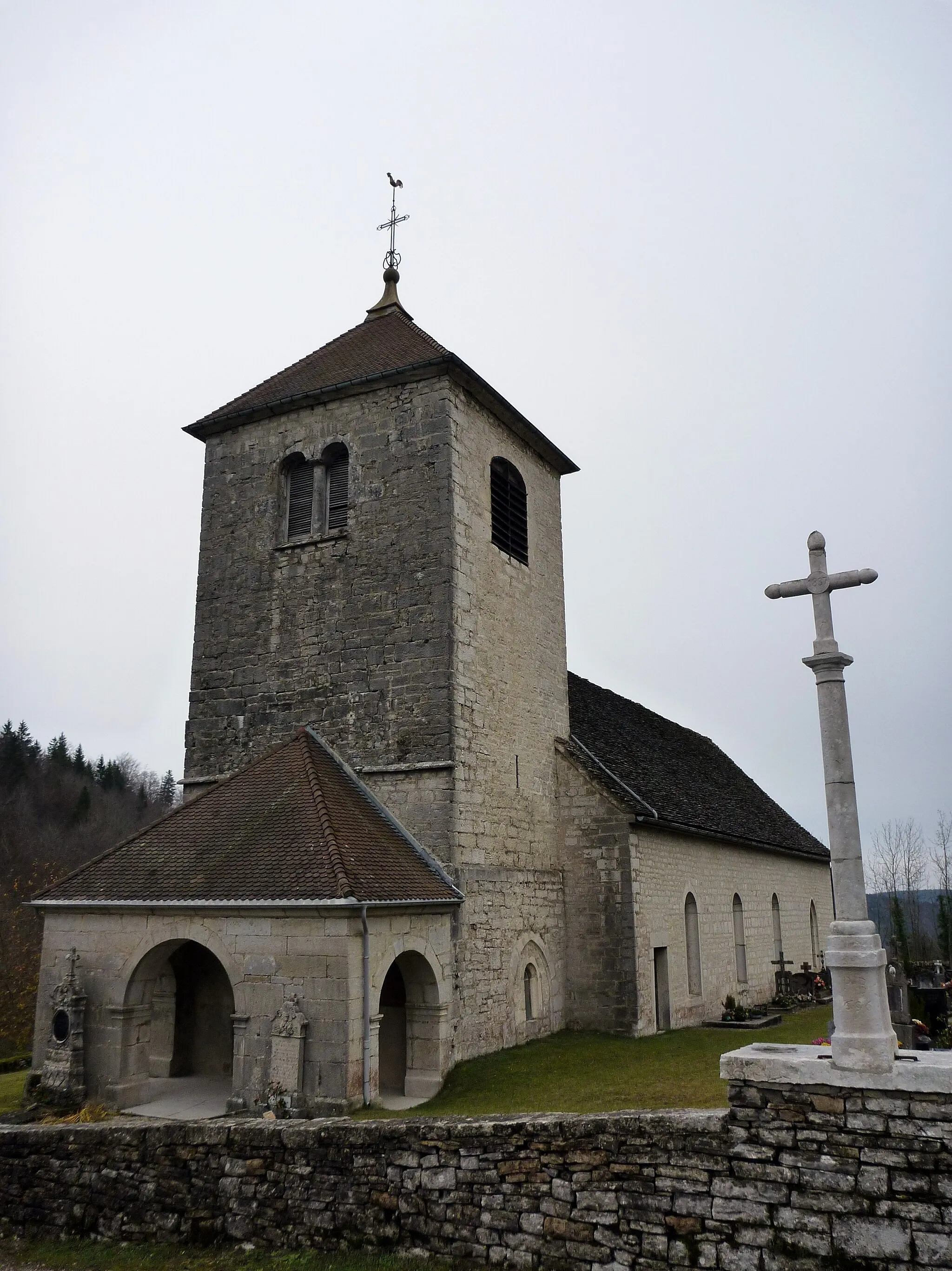 Photo showing: Photo de l'église de Fessevillers, vilages franc-comtois dans le Doubs.