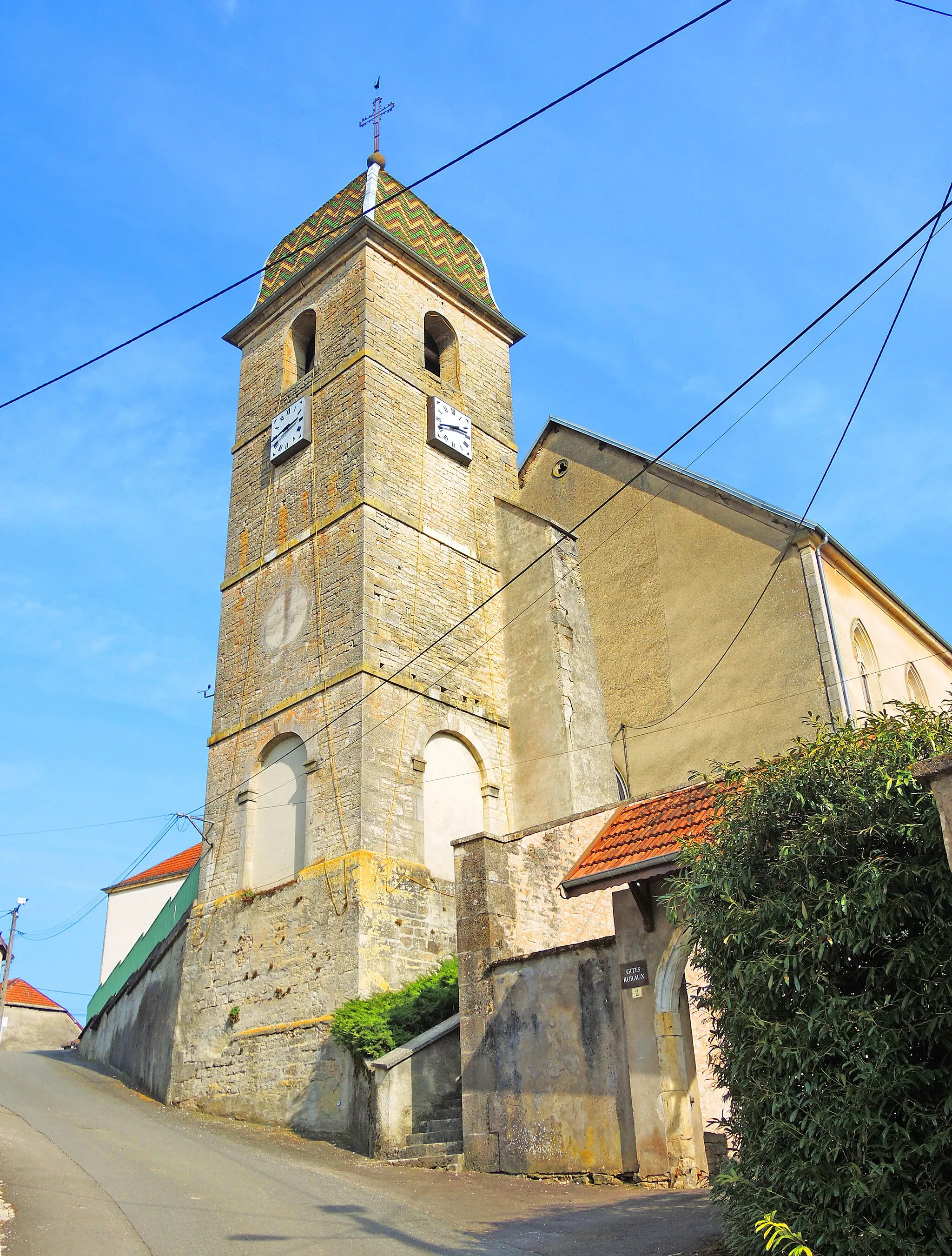 Photo showing: Eglise de Mancenans. Département du doubs.