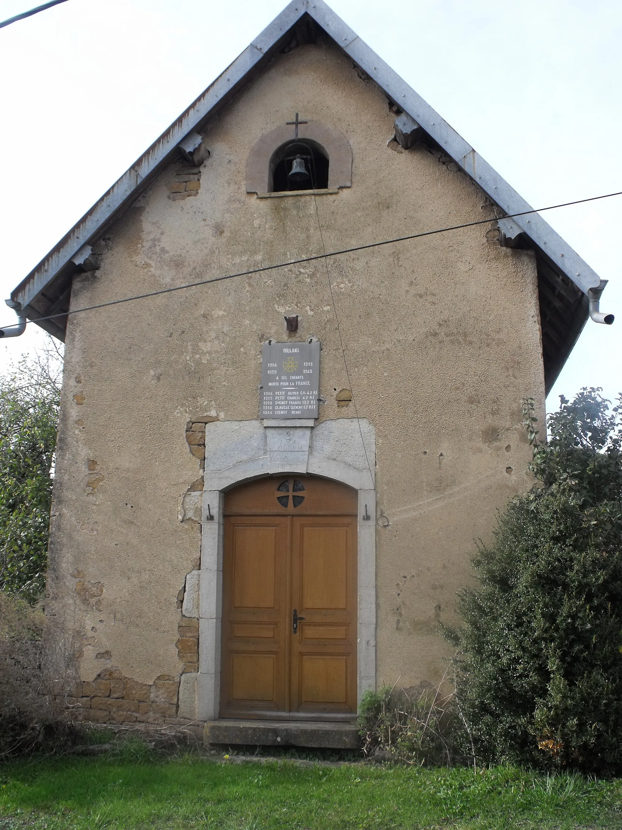 Photo showing: Chapelle à Rillans, Doubs, France