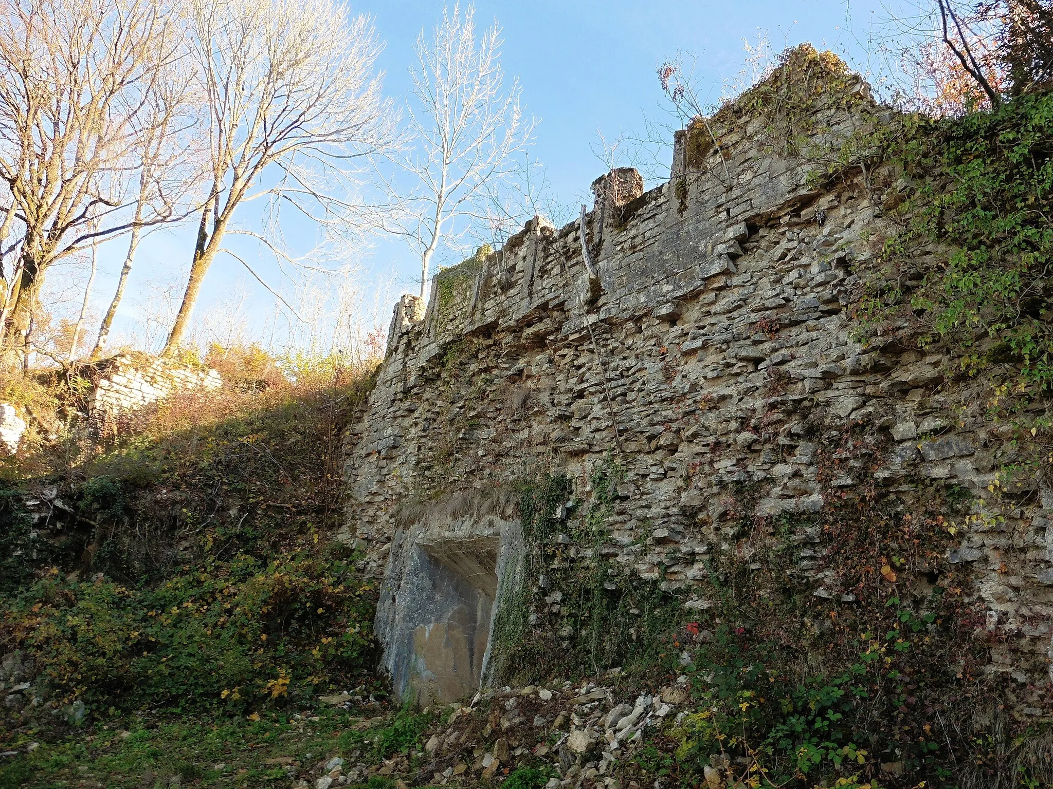Photo showing: Face ouest fort de Pugey