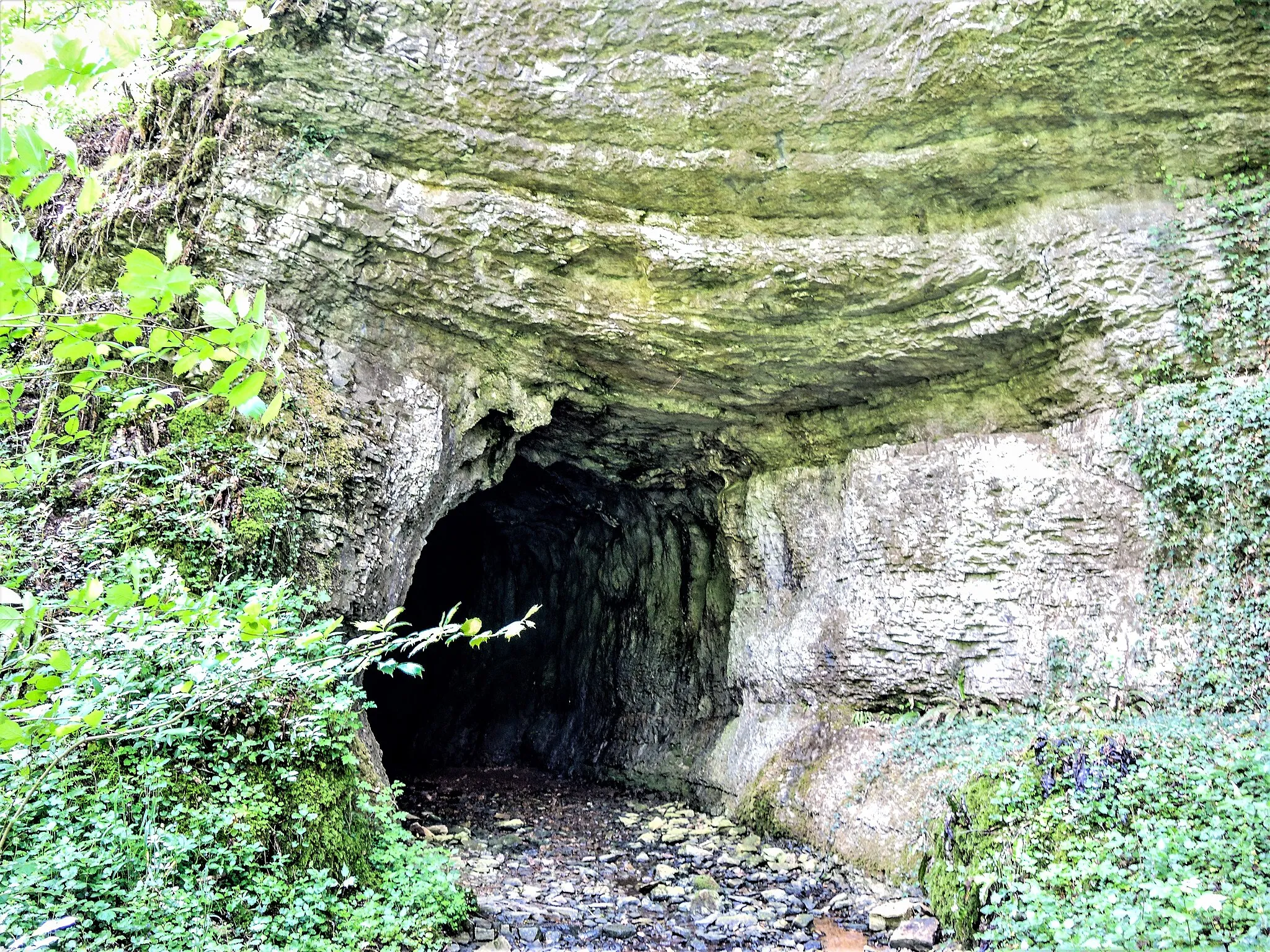Photo showing: Porche de la grotte de la Beune