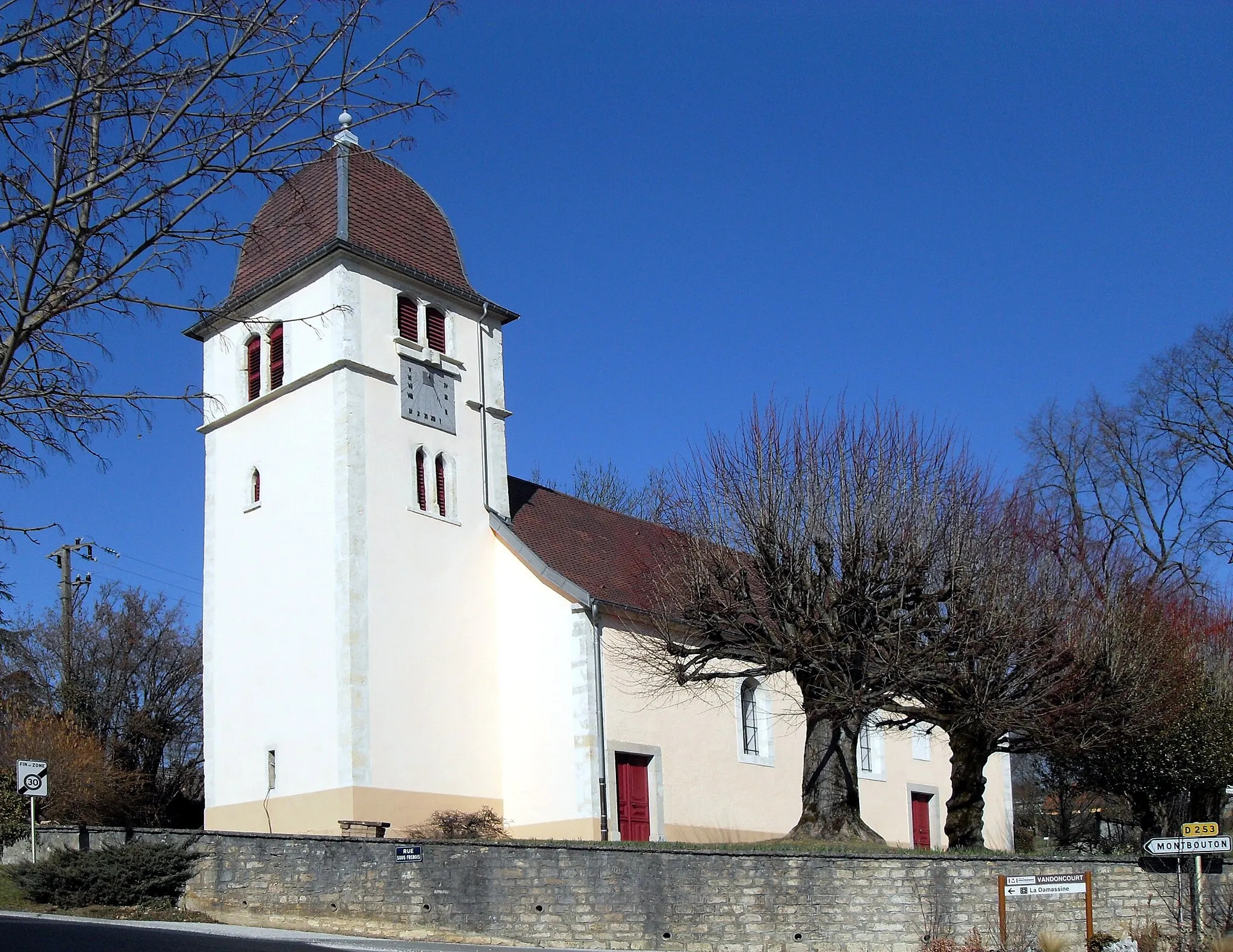 Photo showing: Le temple de Vandoncourt
