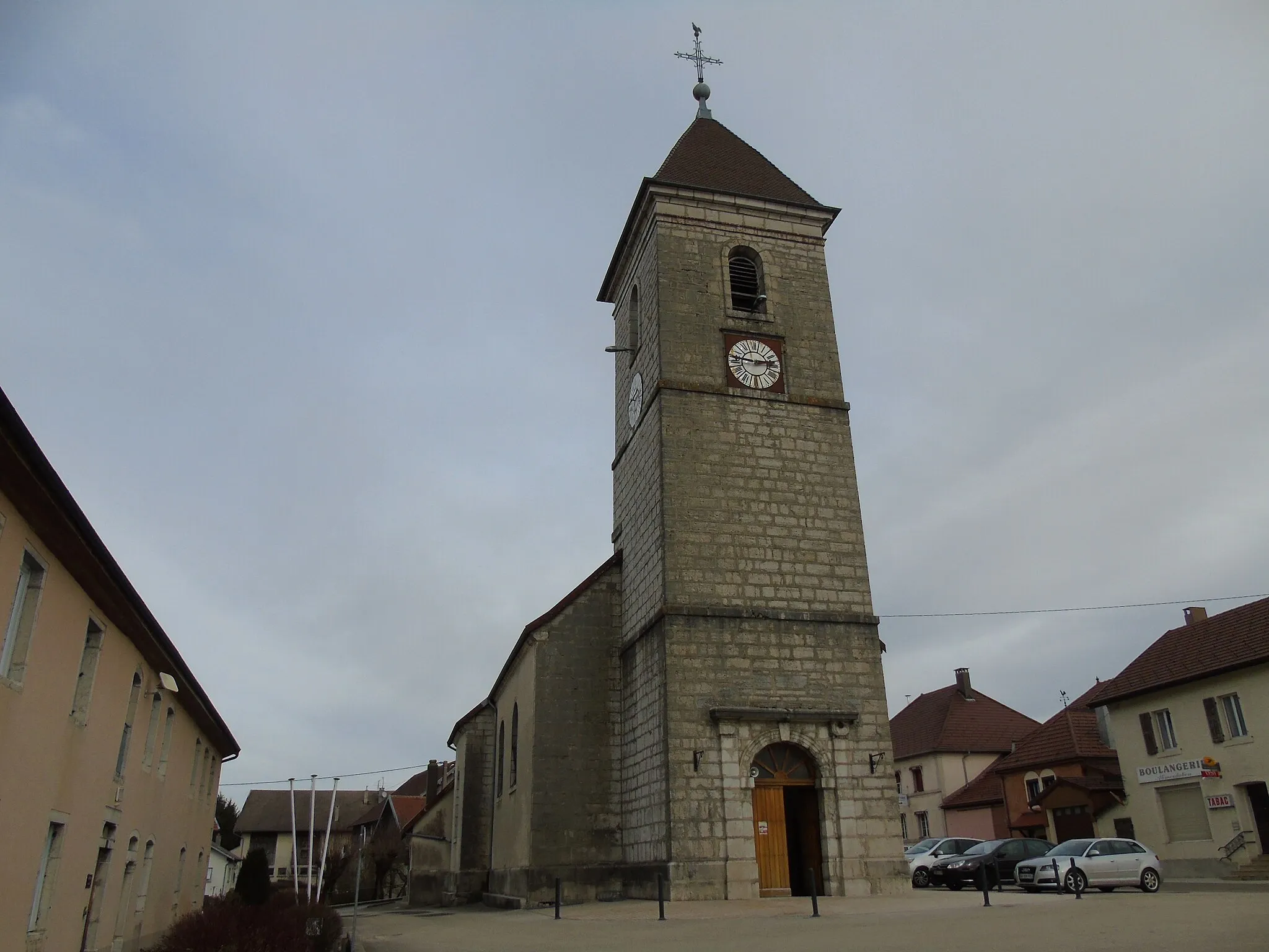 Photo showing: Eglise de Trévillers, Doubs, France