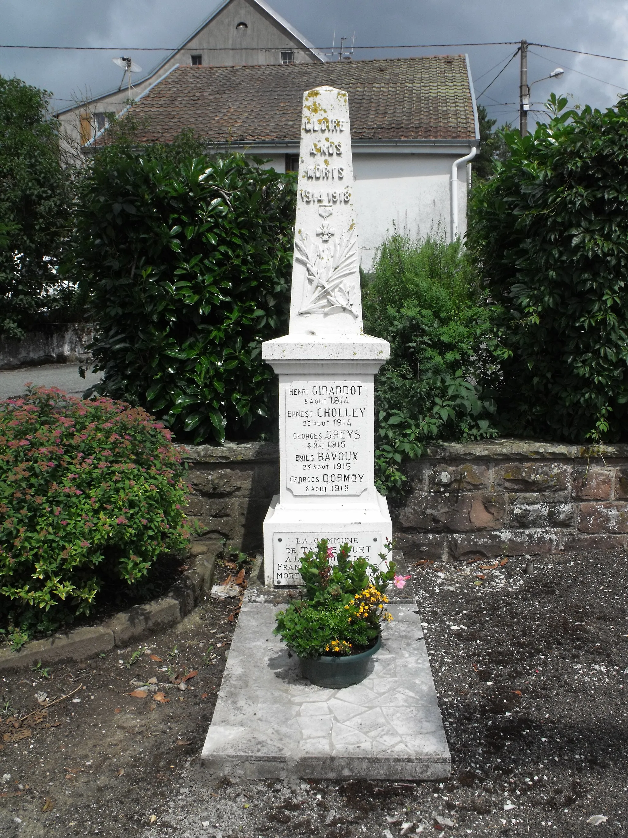 Photo showing: Monument aux morts de Taillecourt, Doubs, France