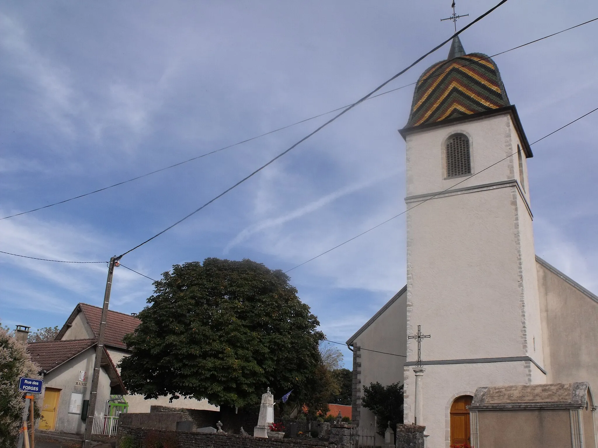 Photo showing: Eglise de Tournans, Doubs, France