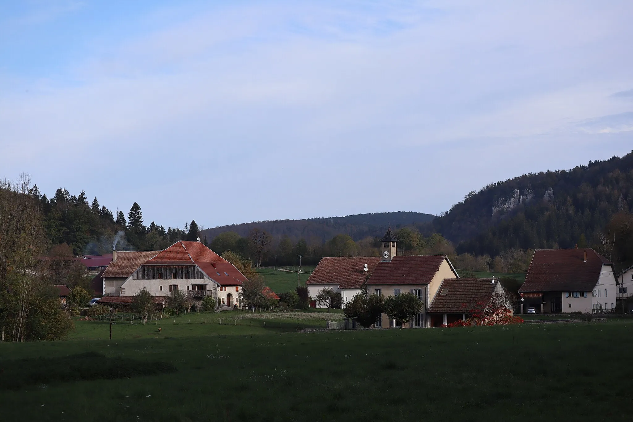 Photo showing: Village de Bourg-de-Sirod (Jura).