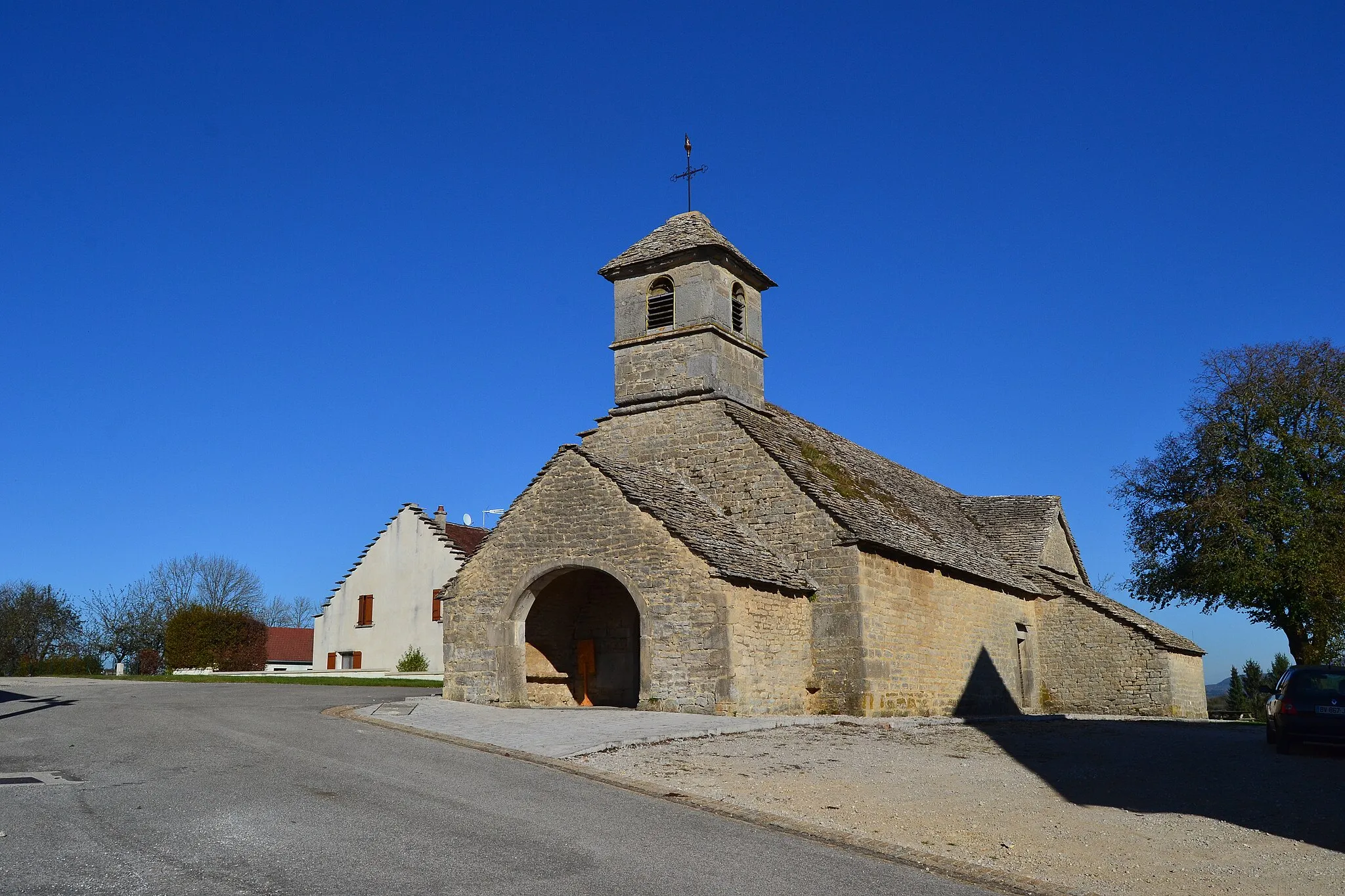 Photo showing: Church Saint-Jérôme in Briod (Jura, France)