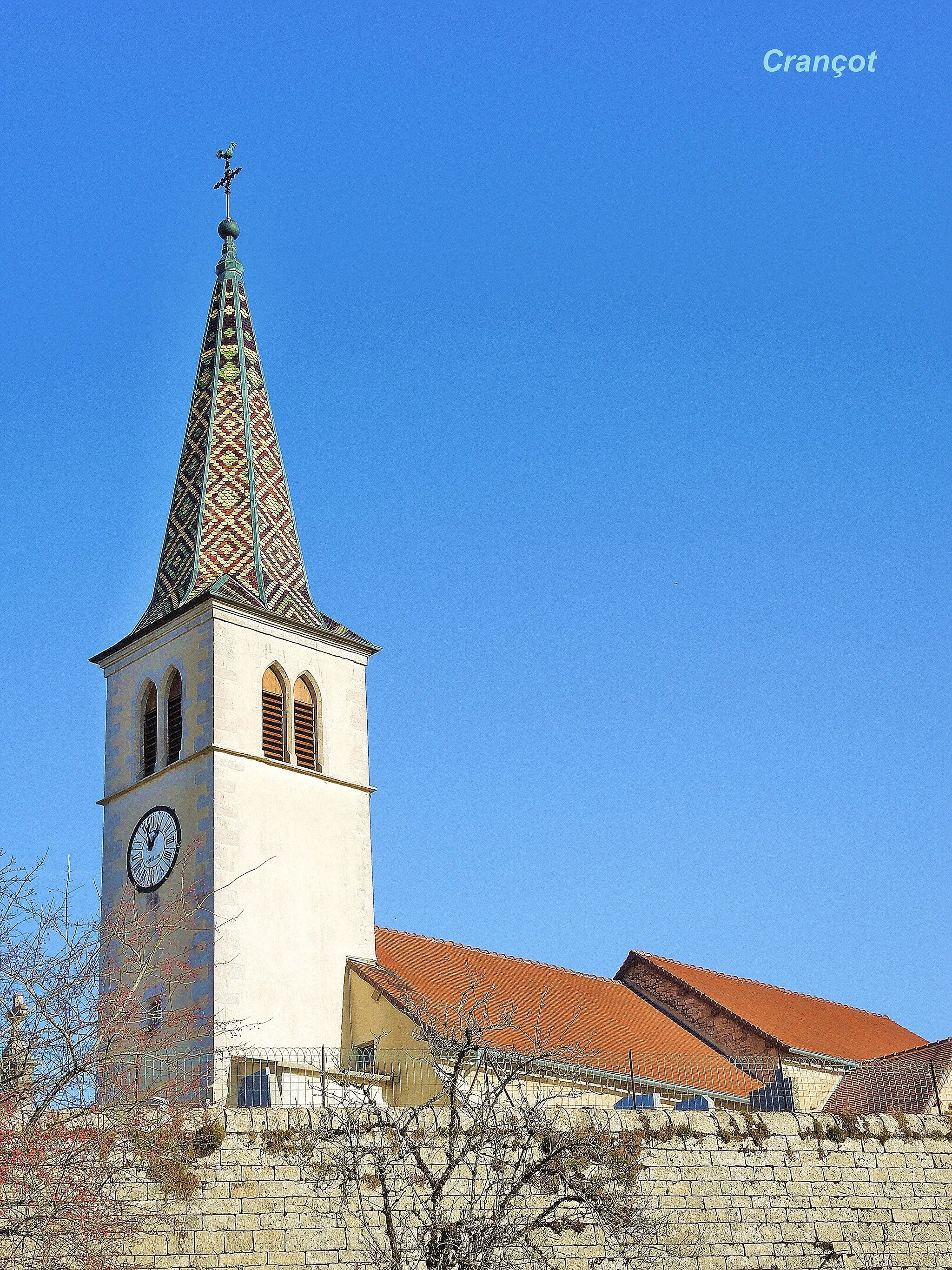 Photo showing: Eglise sainte Marie-Madeleine. De Crançot. Département du Jura. France.