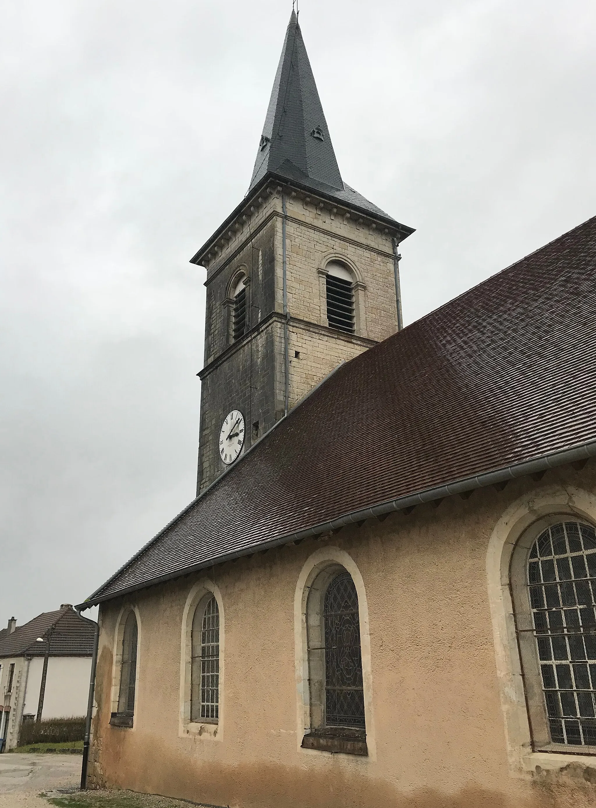 Photo showing: Image de Villers-Farlay (Jura, France) en janvier 2018.