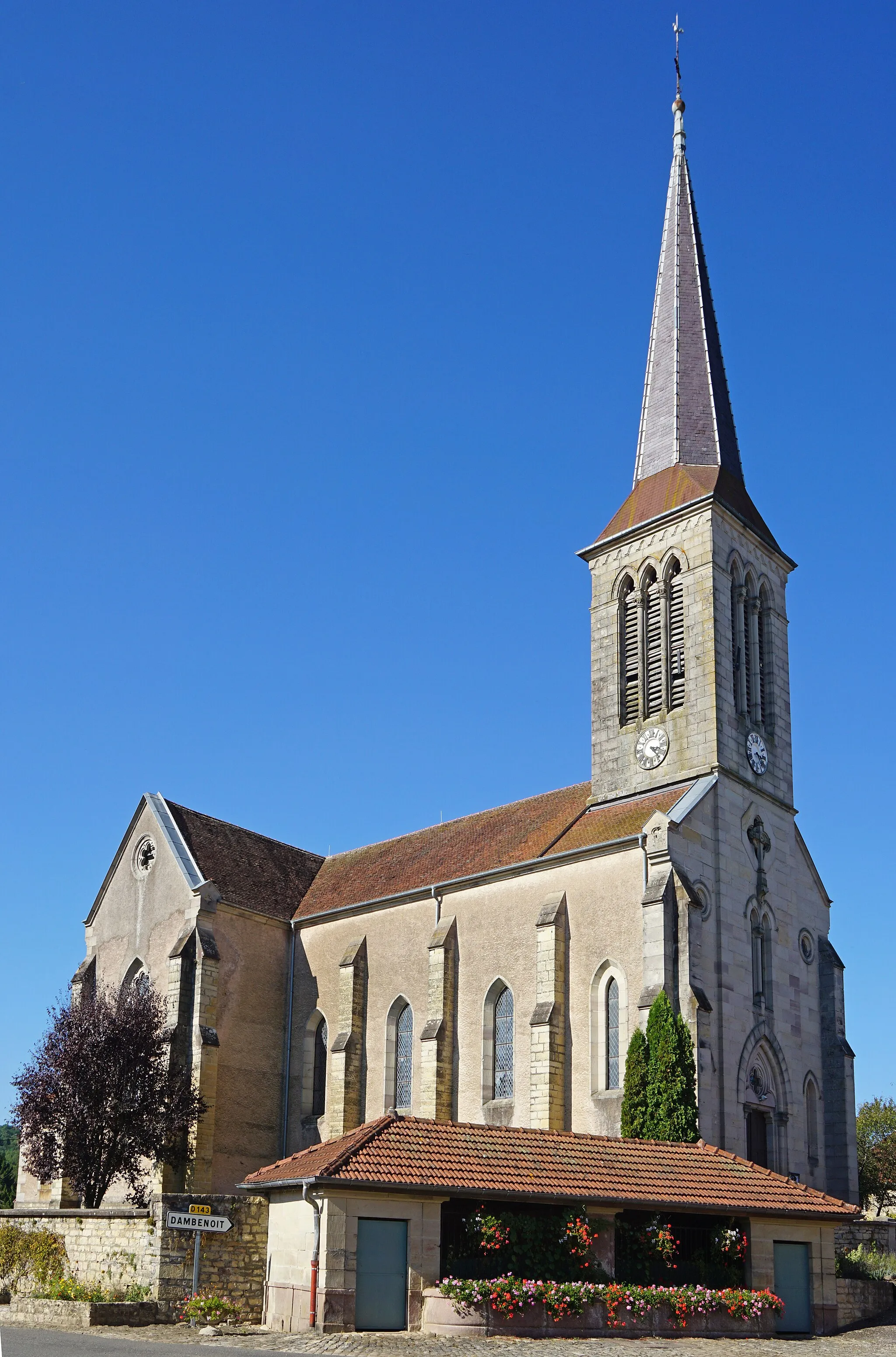 Photo showing: L'église d'Adelans-et-le-Val-de-Bithaine.