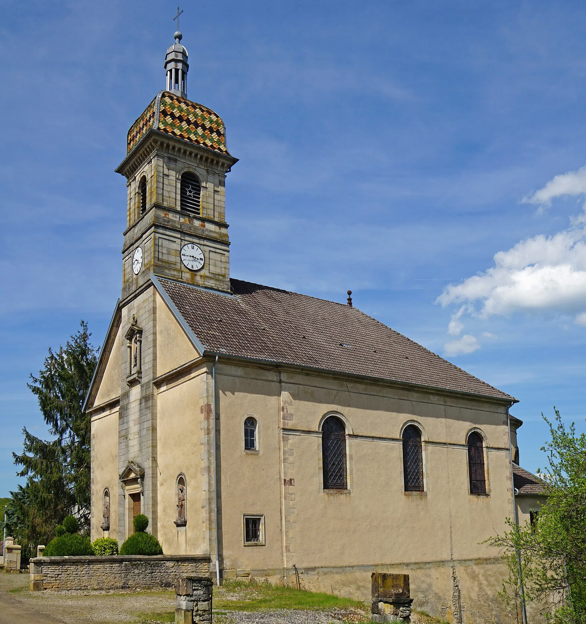 Photo showing: L'église d'Aillevans.