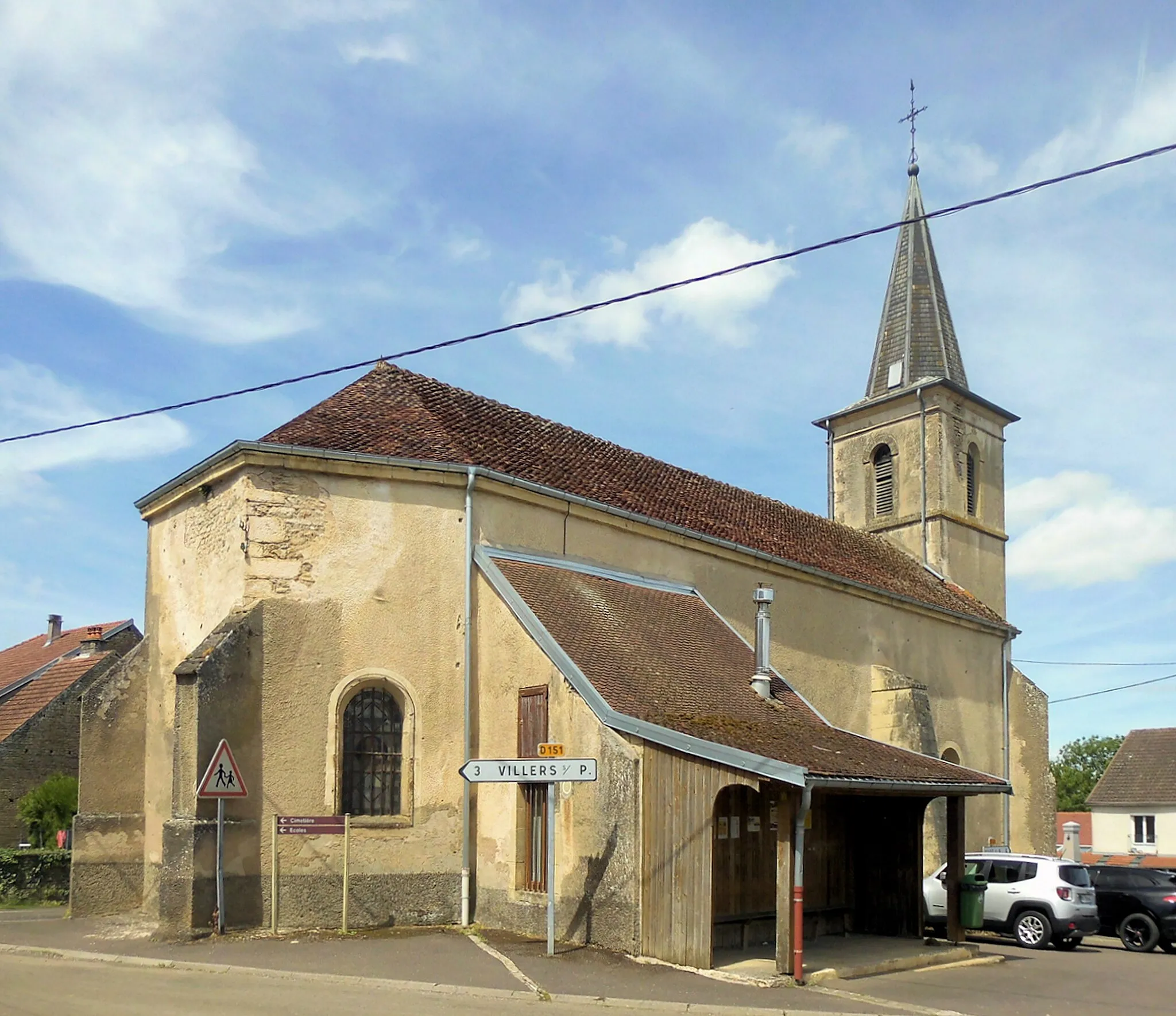 Photo showing: L'église Saint-Martin d'Amoncourt, côté sud-est