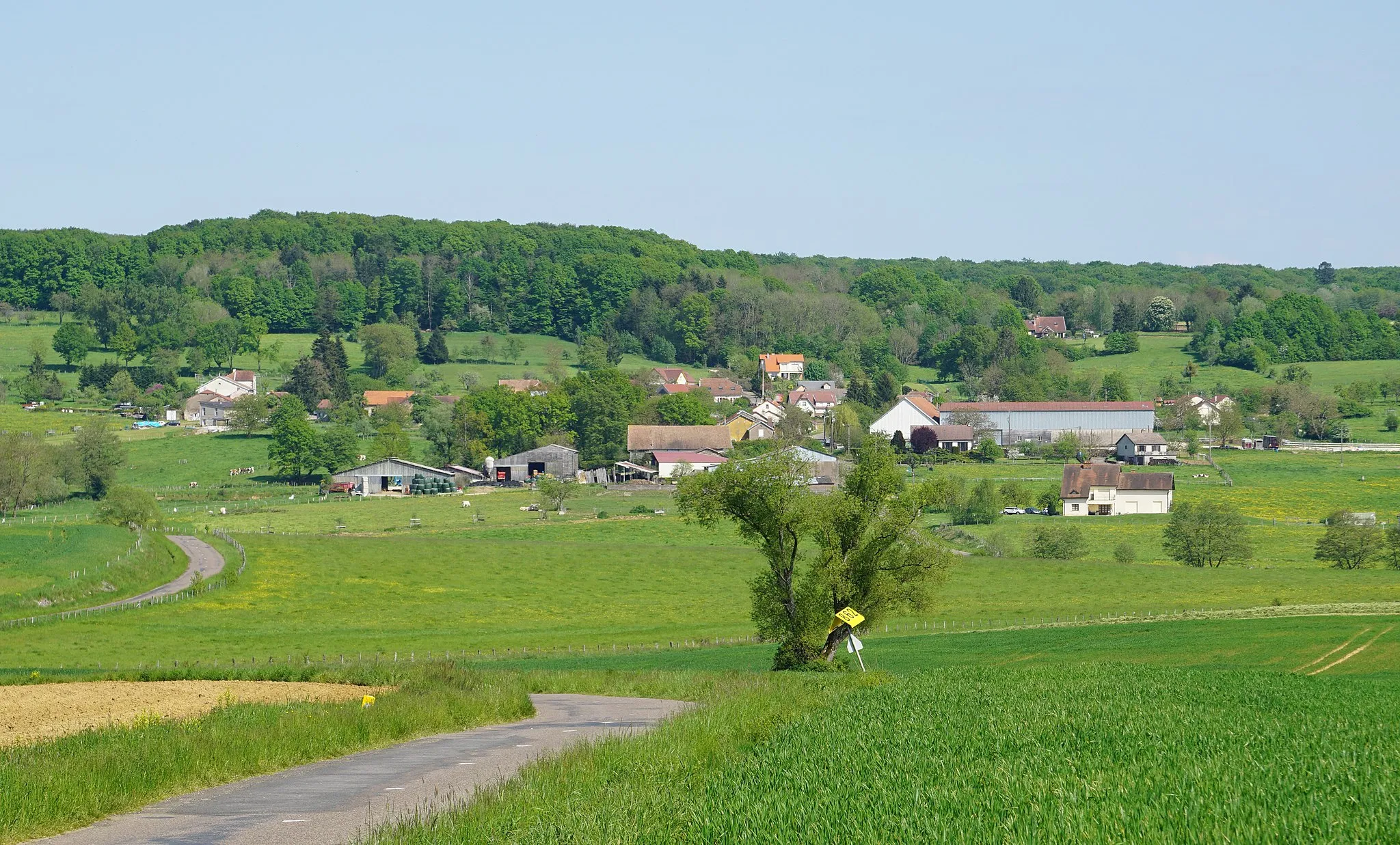 Photo showing: Vue générale de Châteney (Haute-Saône).