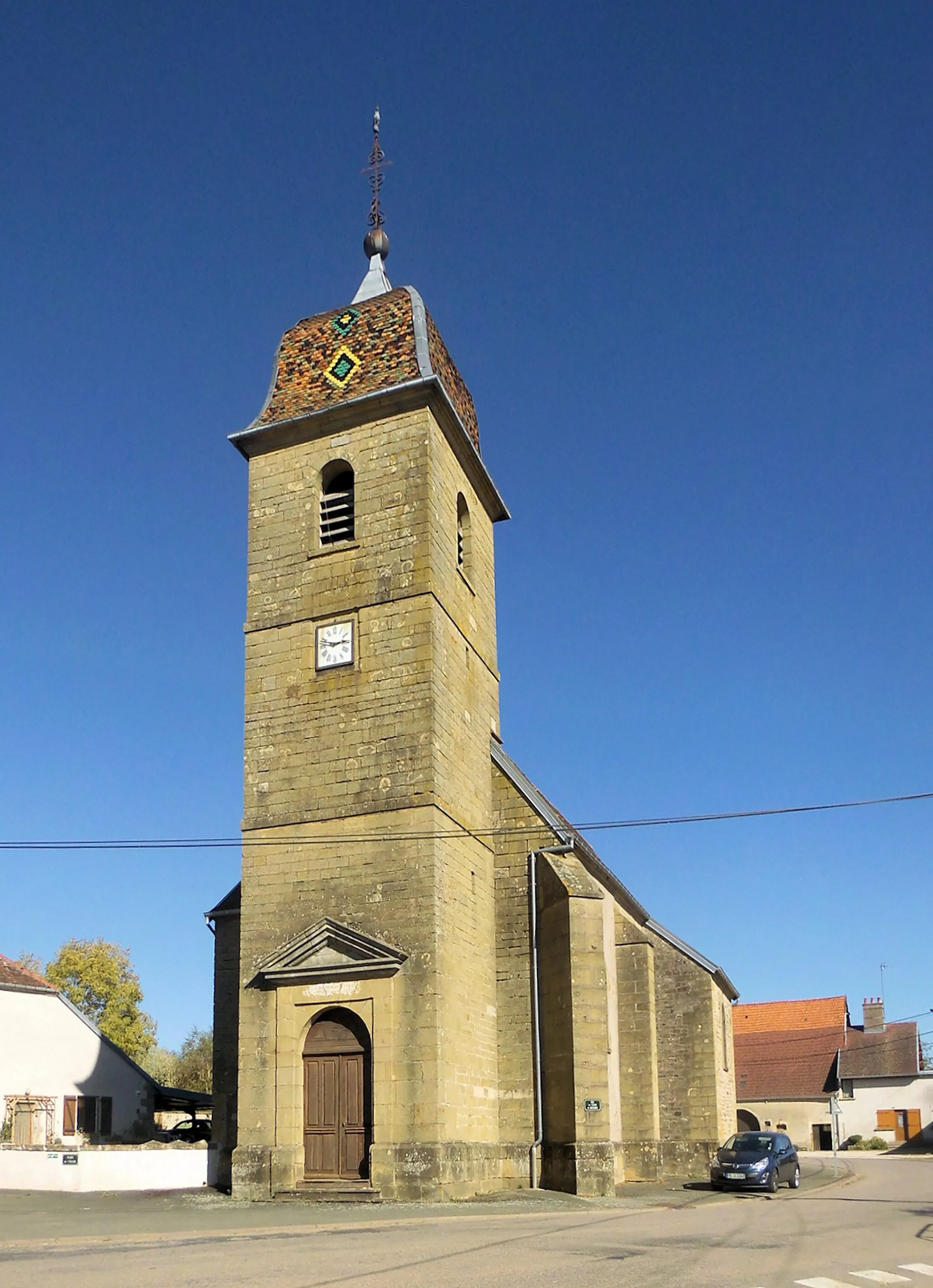 Photo showing: L'église de la Nativité-de-Saint-Jean-Baptiste de Cubry-lès-Faverney