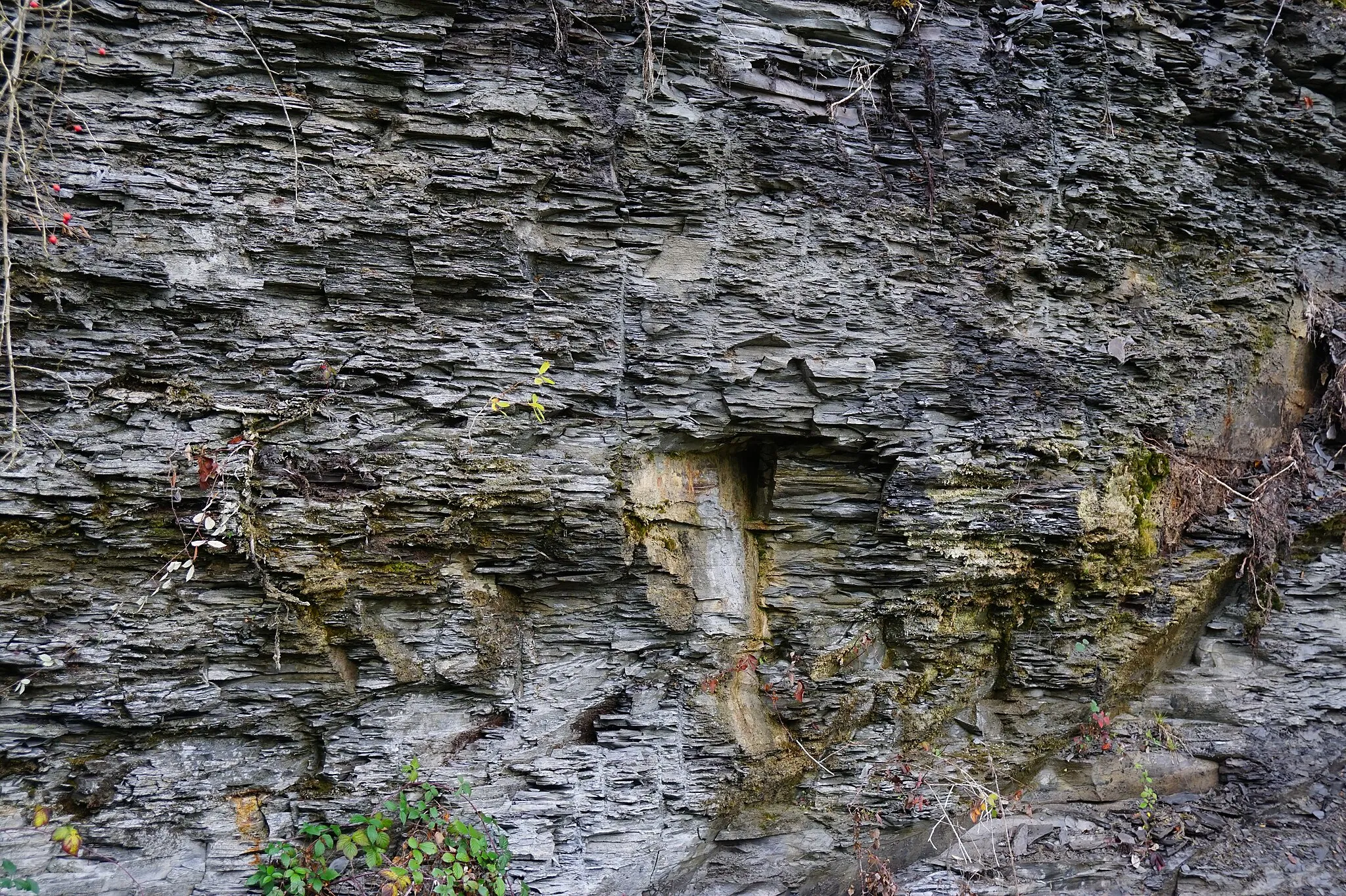 Photo showing: La mine de schiste de Creveney.