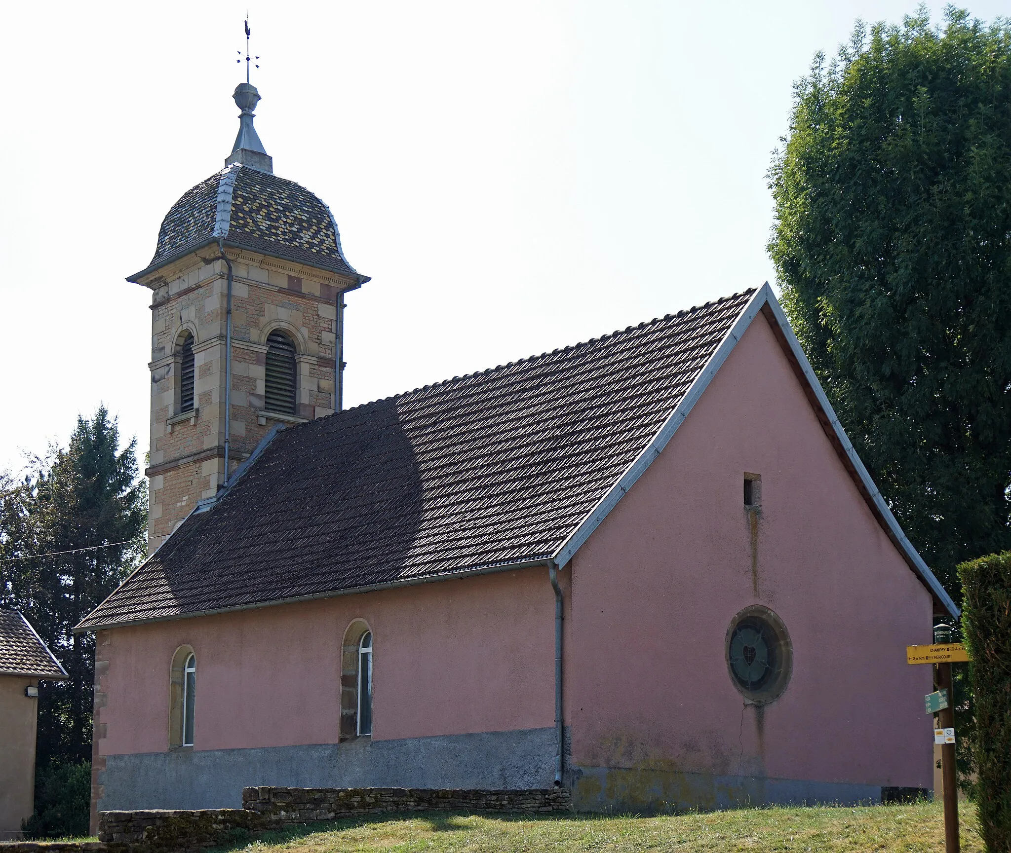 Photo showing: Le temple protestant de Couthenans.