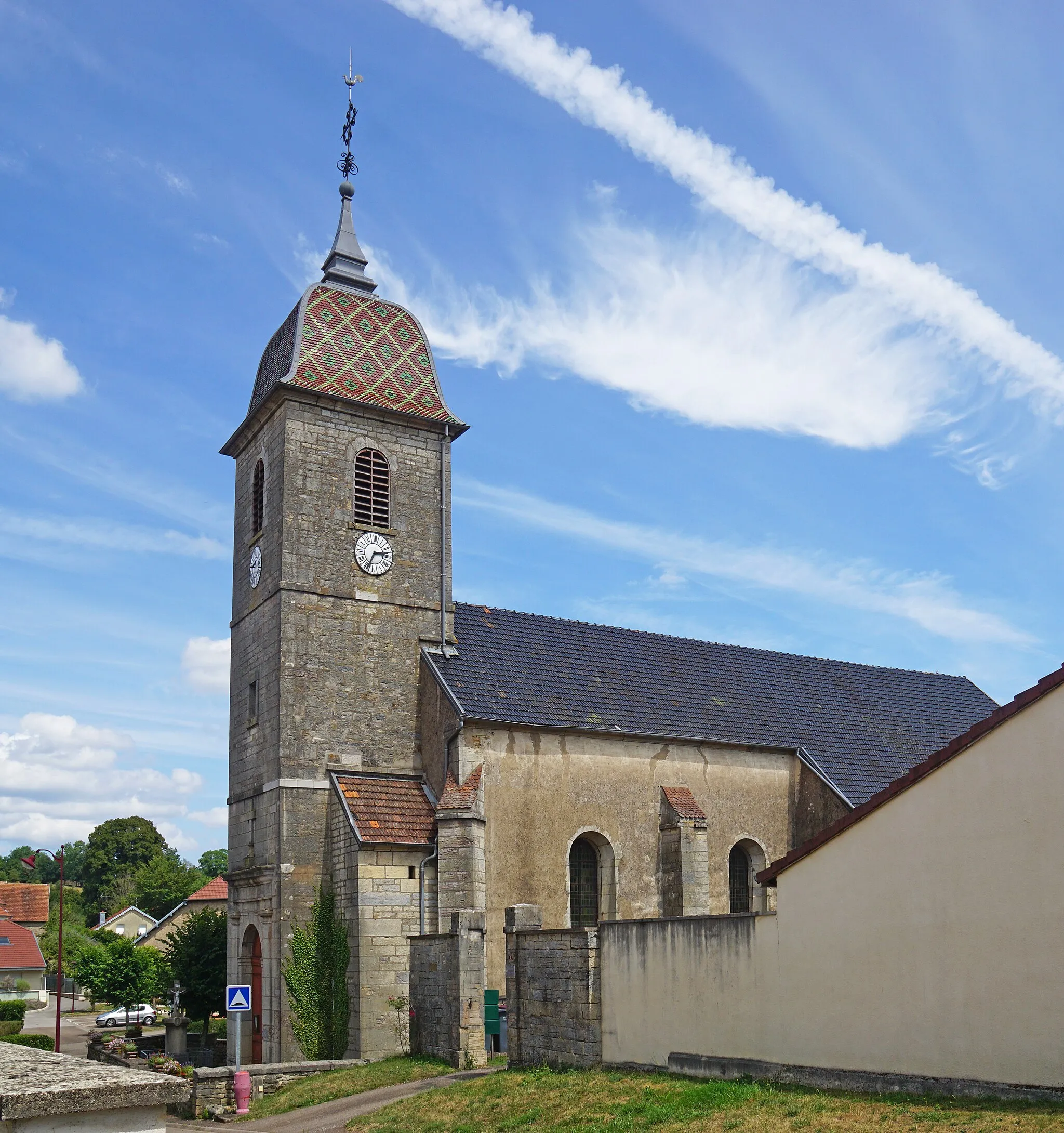 Photo showing: L'église d'Échenoz-le-Sec.