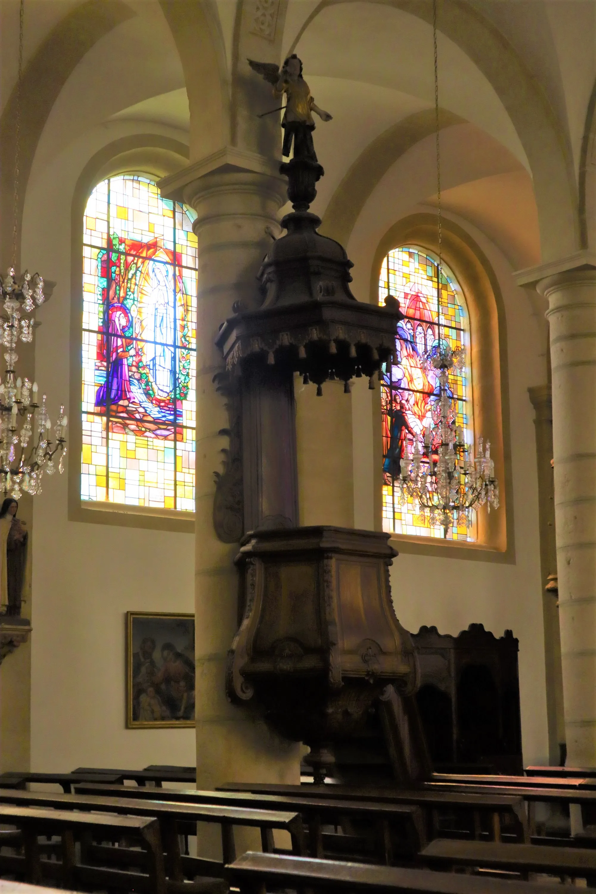 Photo showing: Intérieur de l'église Saint-Ferréol et Saint-Ferjeux de Gevigney-et-Mercey (Haute-Saône).