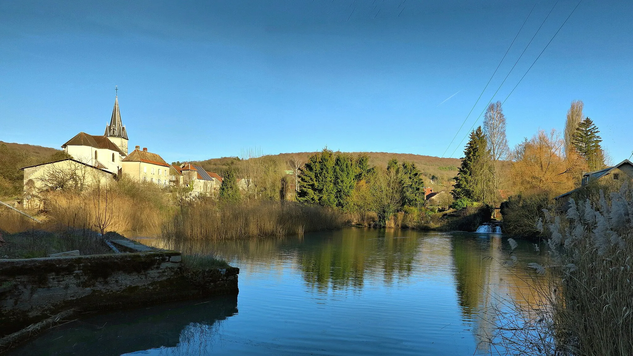 Photo showing: La retenue du martinet sur la Romaine