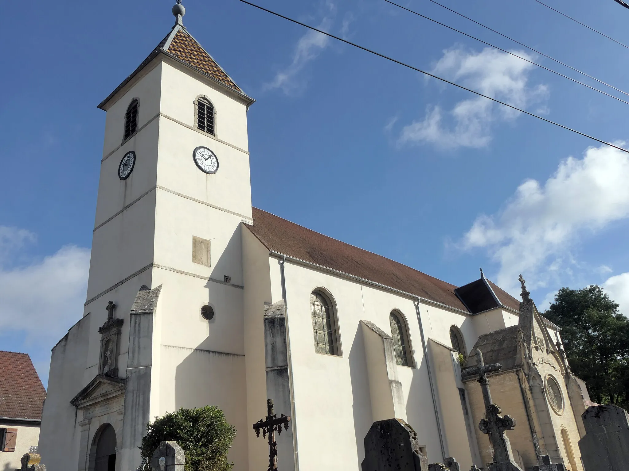 Photo showing: image montrant une photographie prise sur le territoire de la commune de Rigny dans le département de la Haute-Saône : église Saint-Etienne