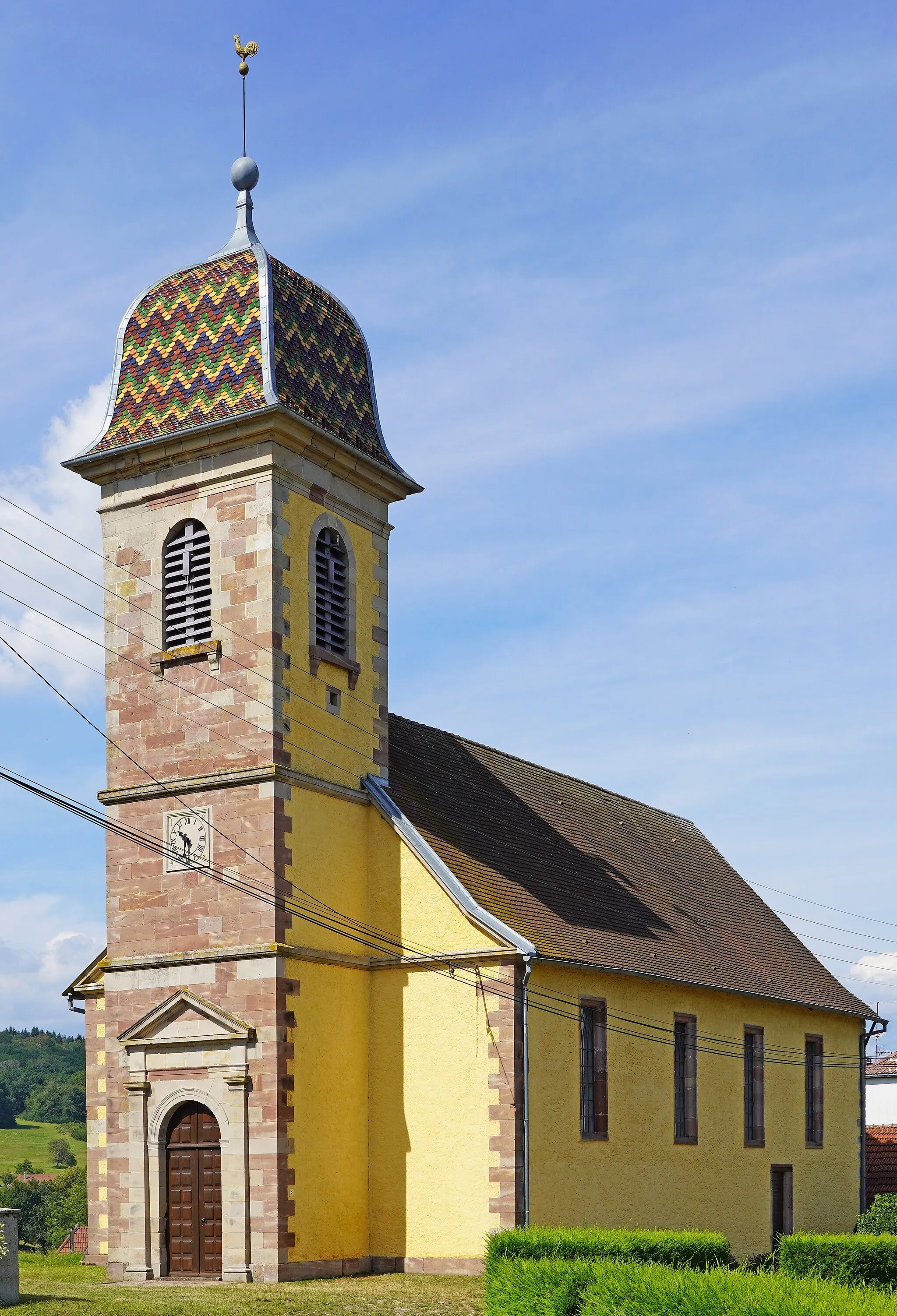 Photo showing: Le temple protestant de Trémoins.